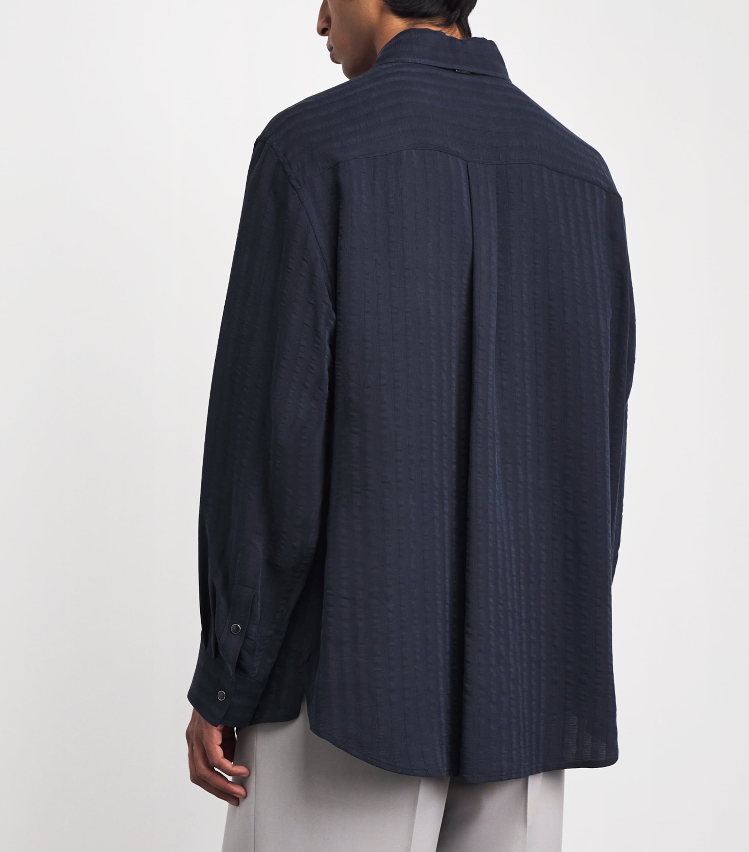 Stripe Overshirt DARK NAVY Image 5