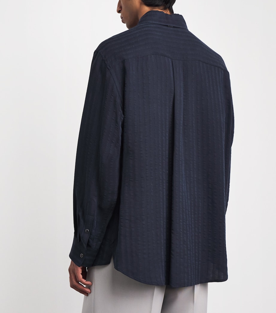Stripe Overshirt DARK NAVY Image 5