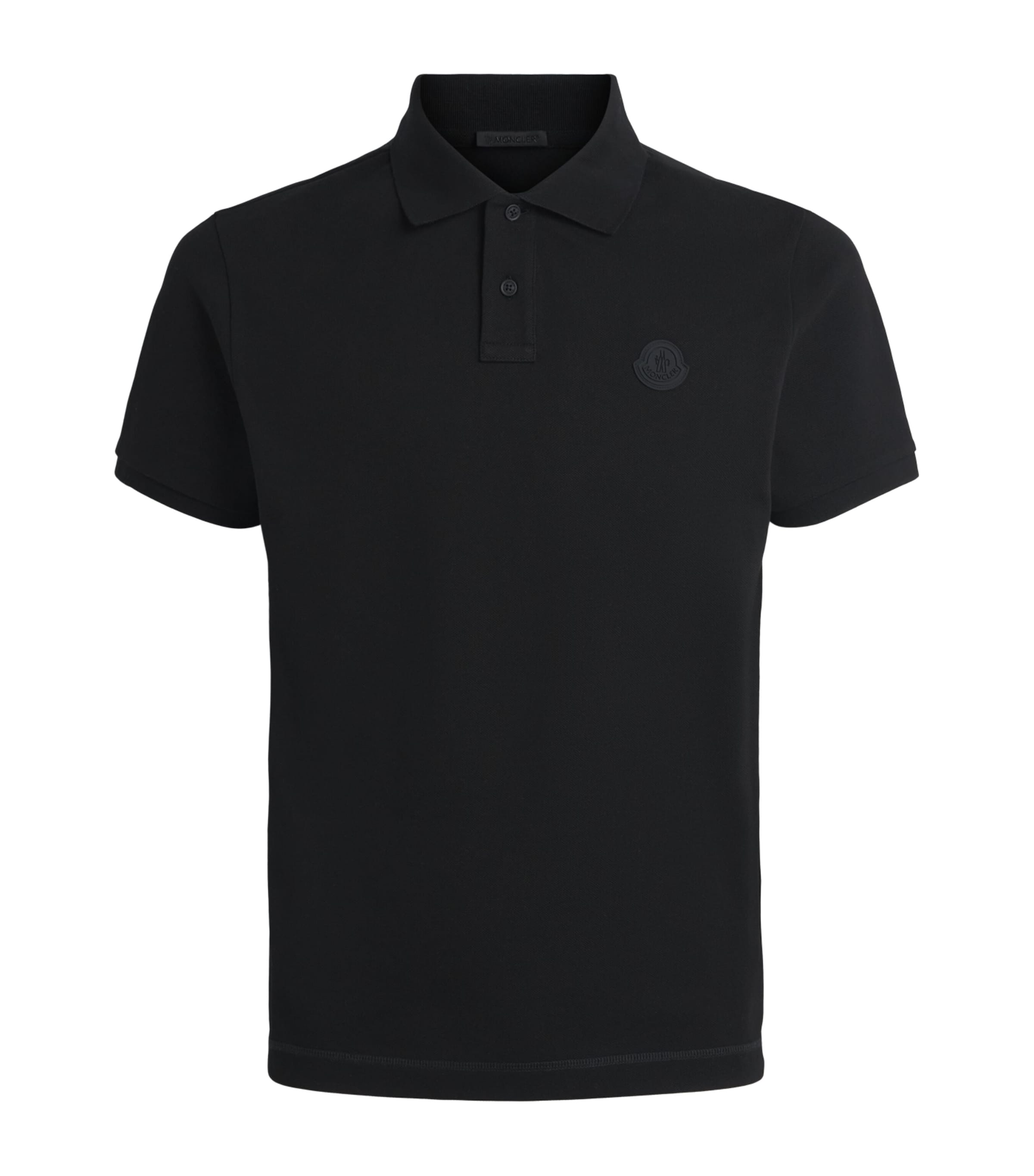 Moncler Mens Cotton Logo Polo Shirt Image 1