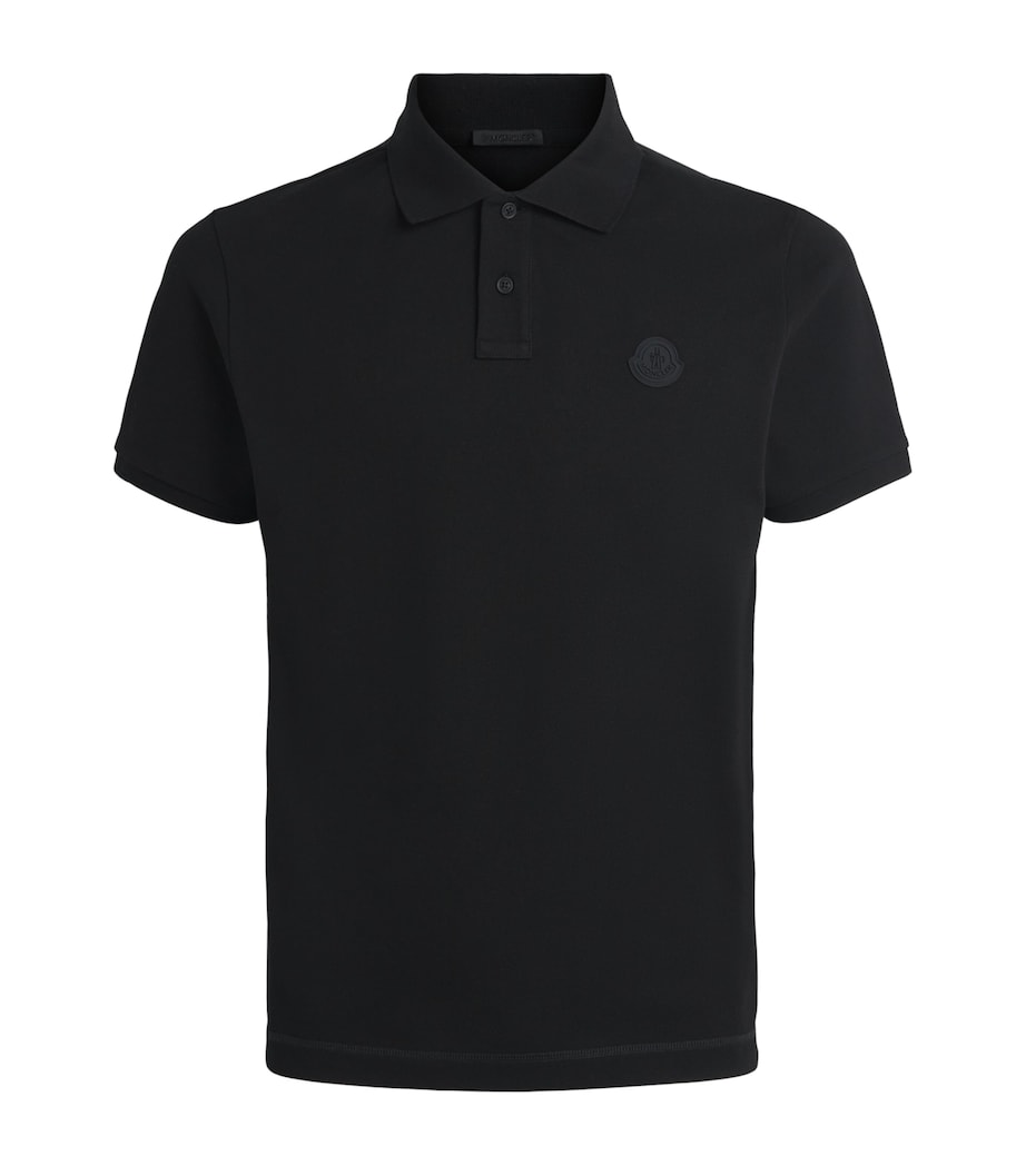 Moncler Mens Cotton Logo Polo Shirt Image 1