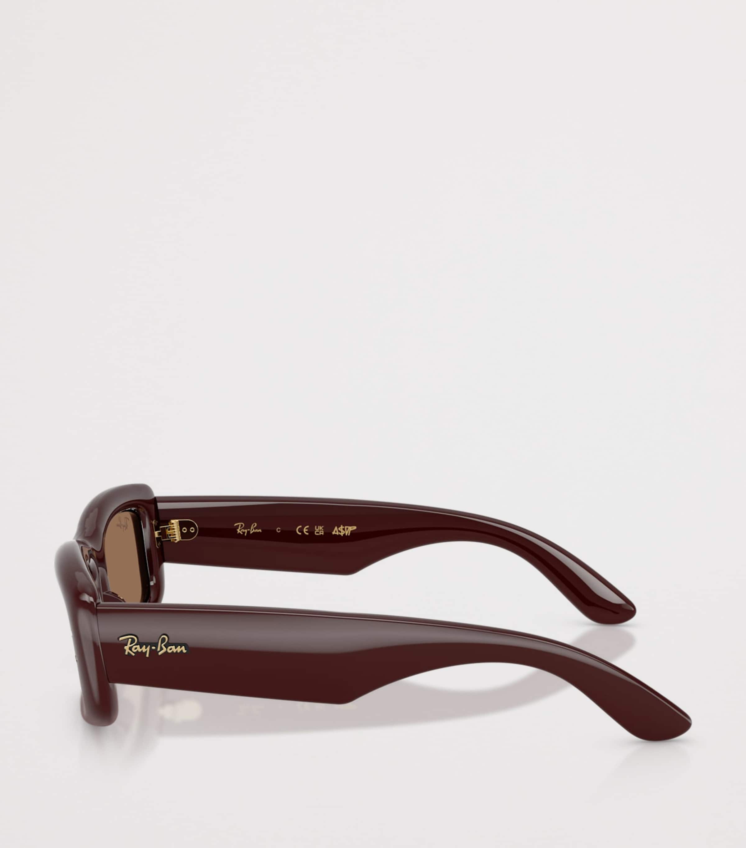Ray-Ban Kiliane Puffer Rectangle Sunglasses Brown Image 3
