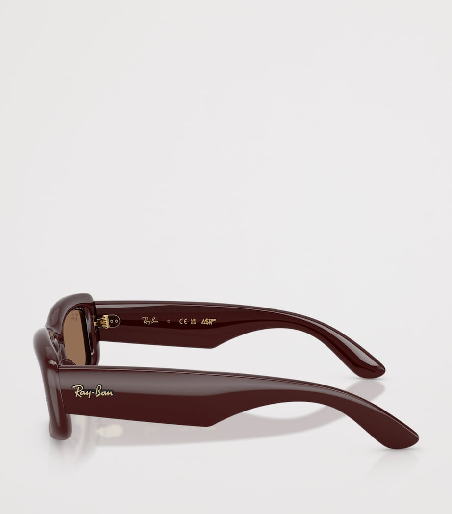 Ray-Ban Kiliane Puffer Rectangle Sunglasses Brown Image 3