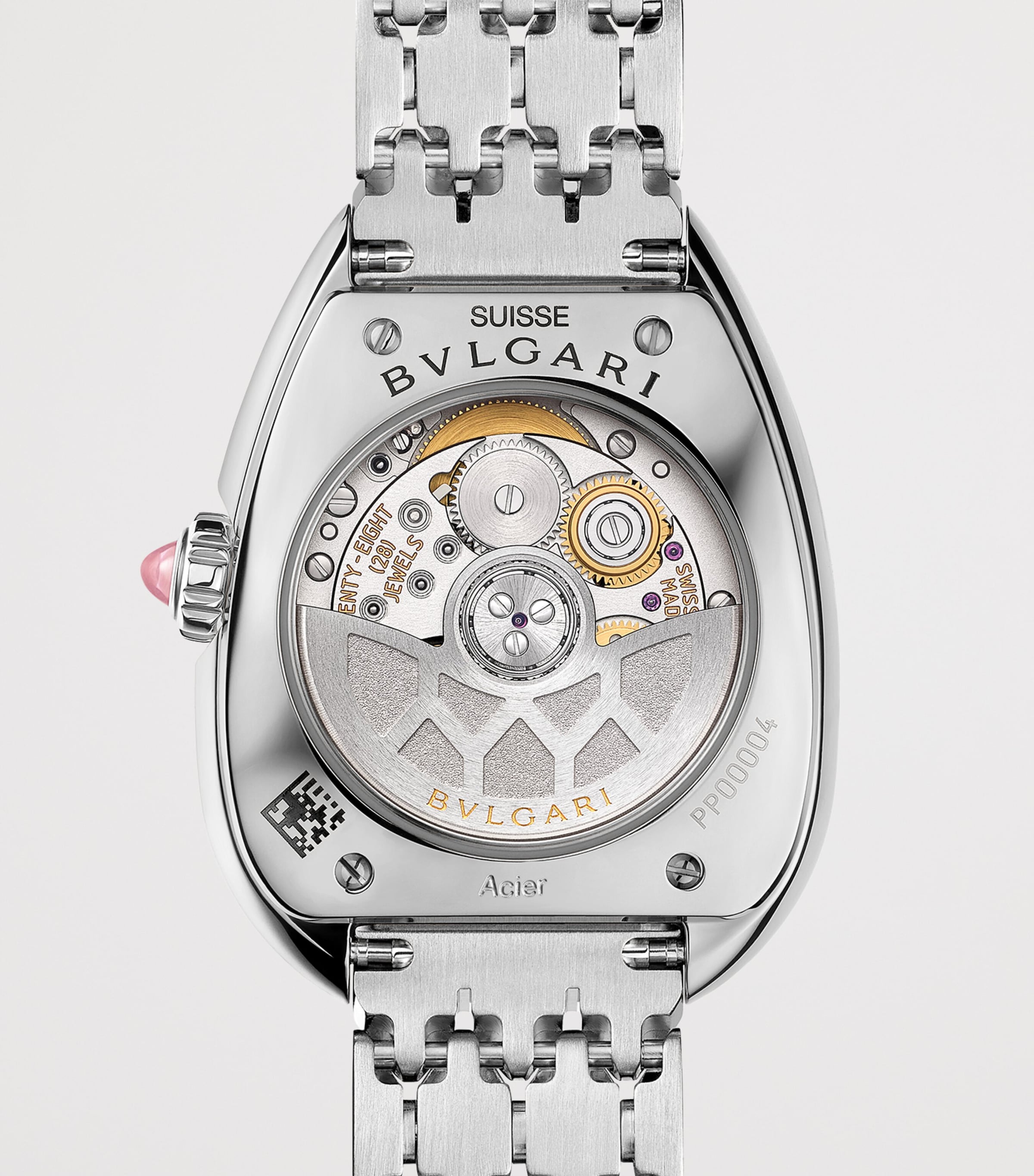 Stainless Steel and Diamond Serpenti Seduttori Watch 34mm BLACK Image 4