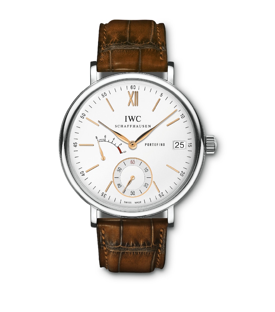 Stainless Steel Portofino Hand-Wound Watch 45mm SILVER Image 3