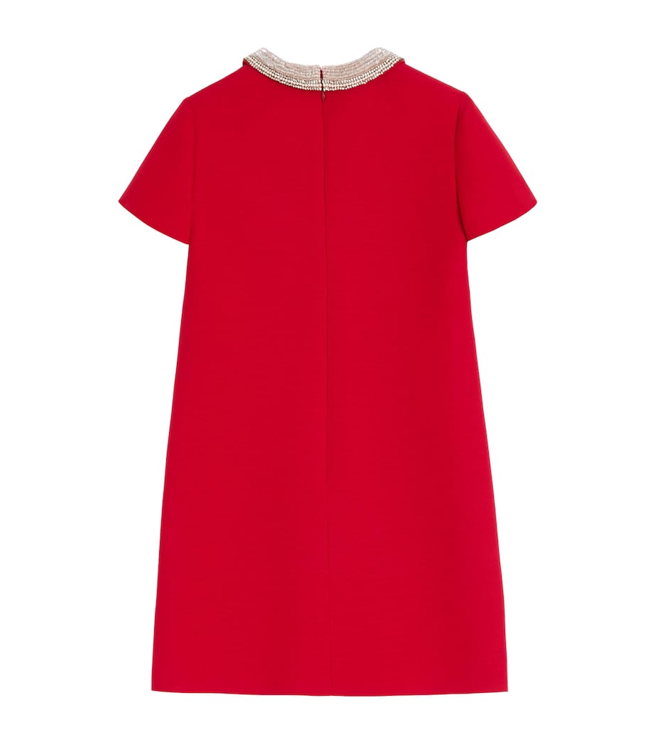 Wool-Silk Crystal Mini Dress D5Q Image 2