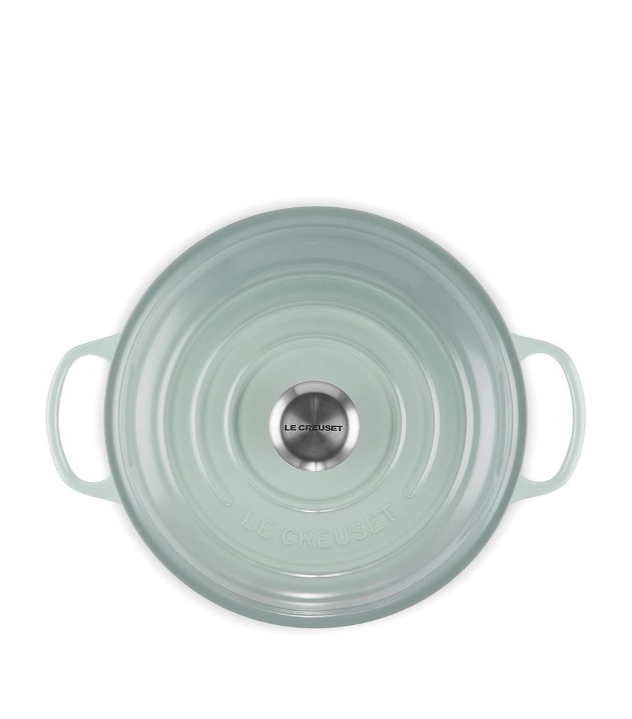 Cast Iron Shallow Casserole Dish (26cm) SEA SALT Image 3