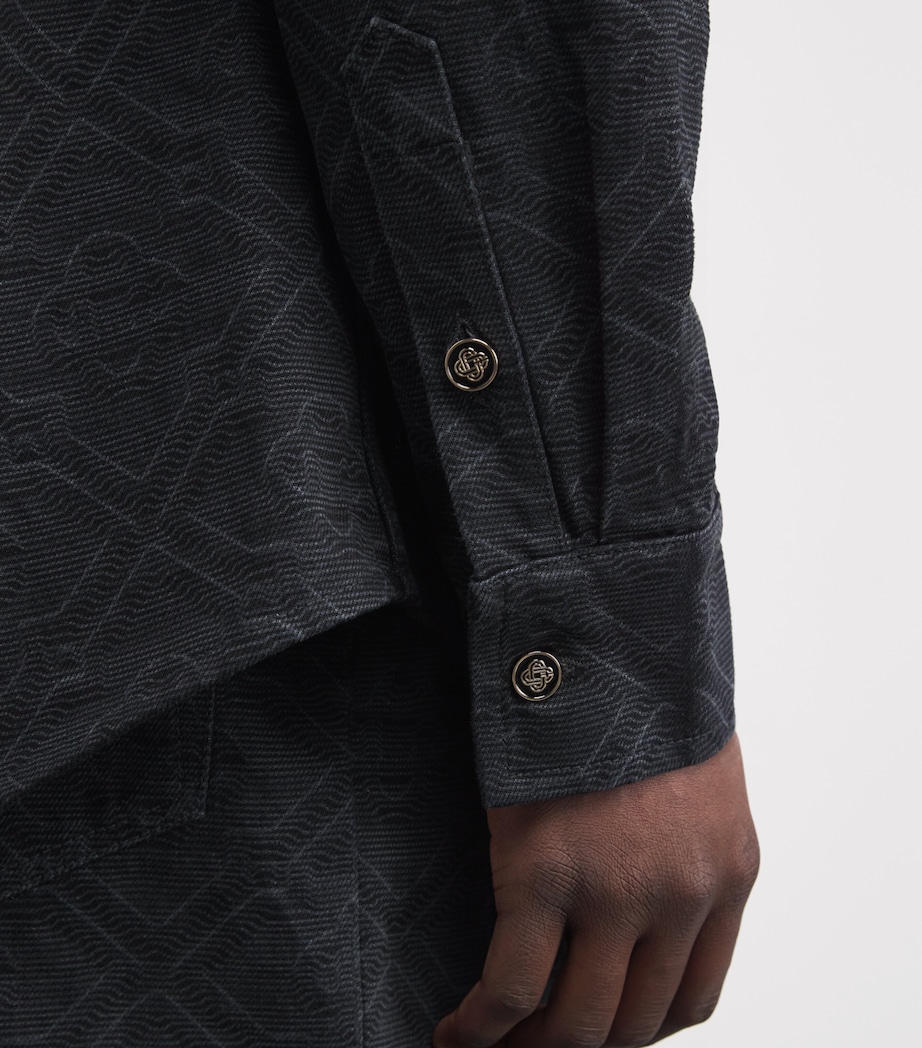 Denim Laser Monogram Shirt BLACK LASER Image 6