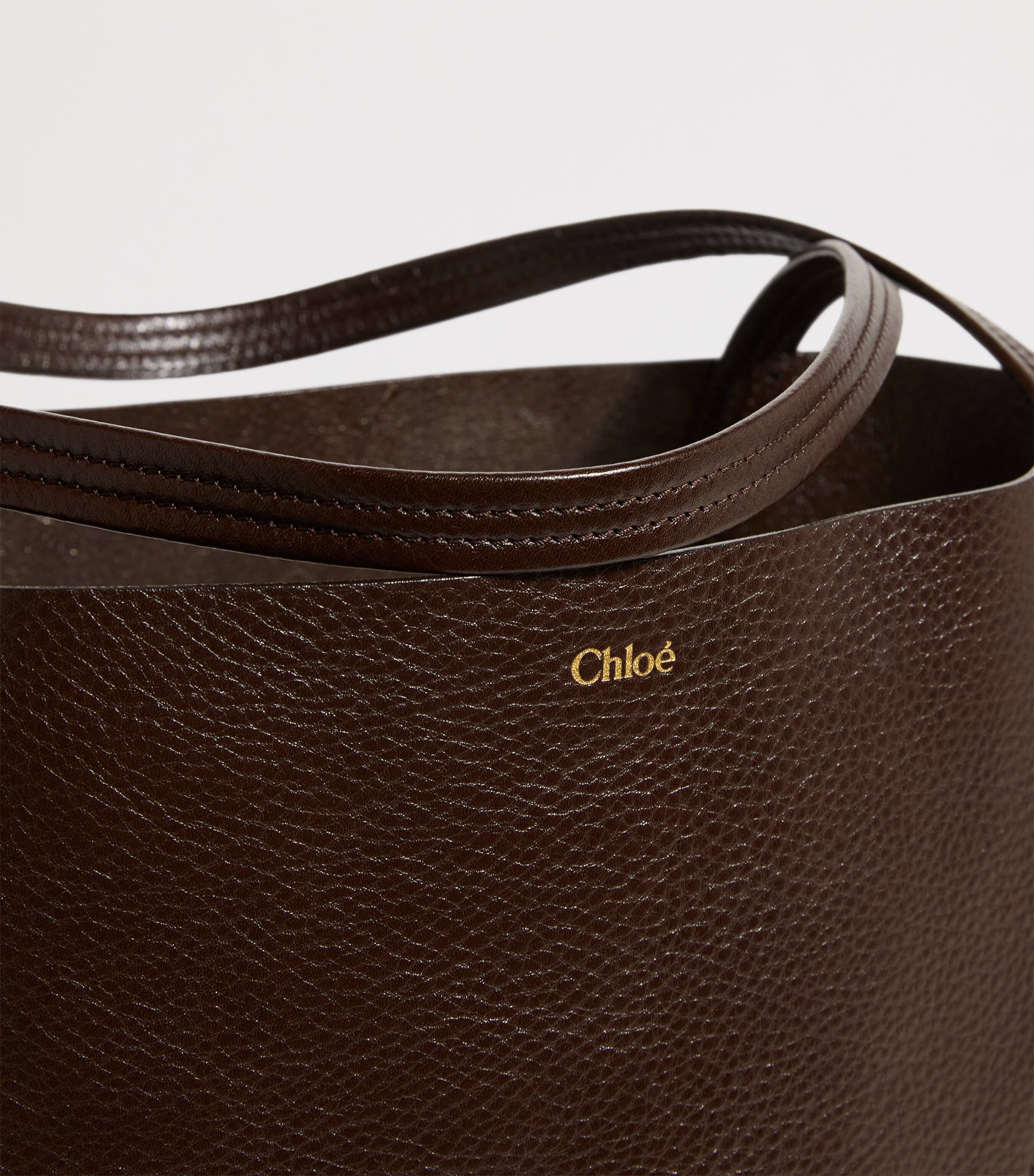 Large Calfskin Spin Tote Bag KOHL BROWN Image 6