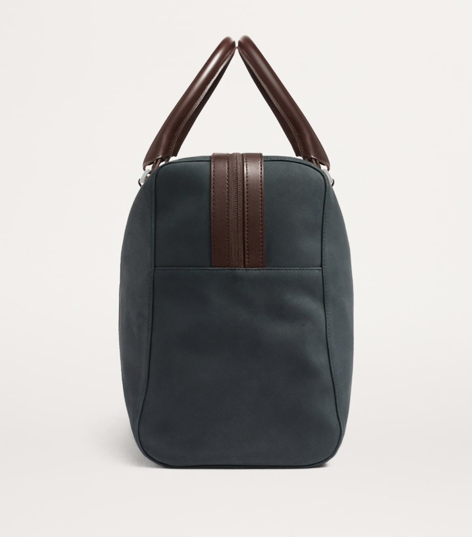 Carl Friedrik x Hackett Leather Holdall Navy/ Chocolate Image 6