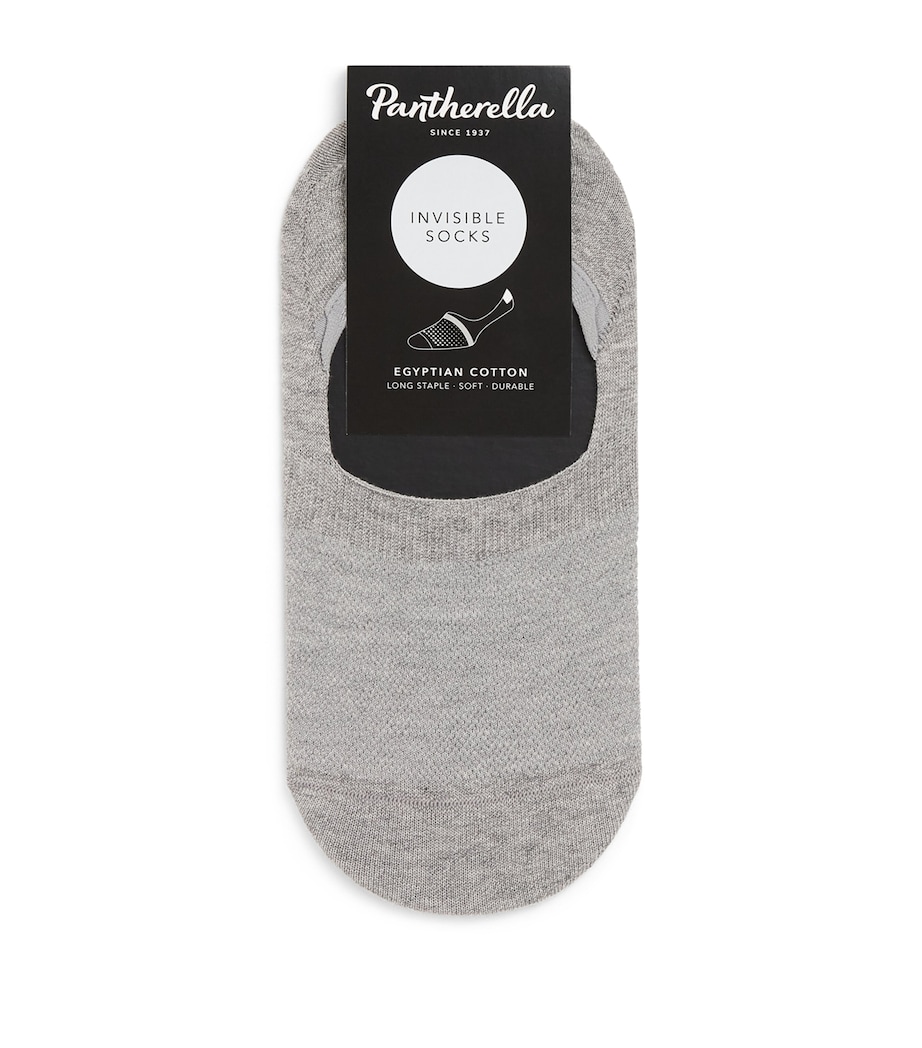 Cotton-Blend Invisible Socks 11 LIGHT GREY Image 1