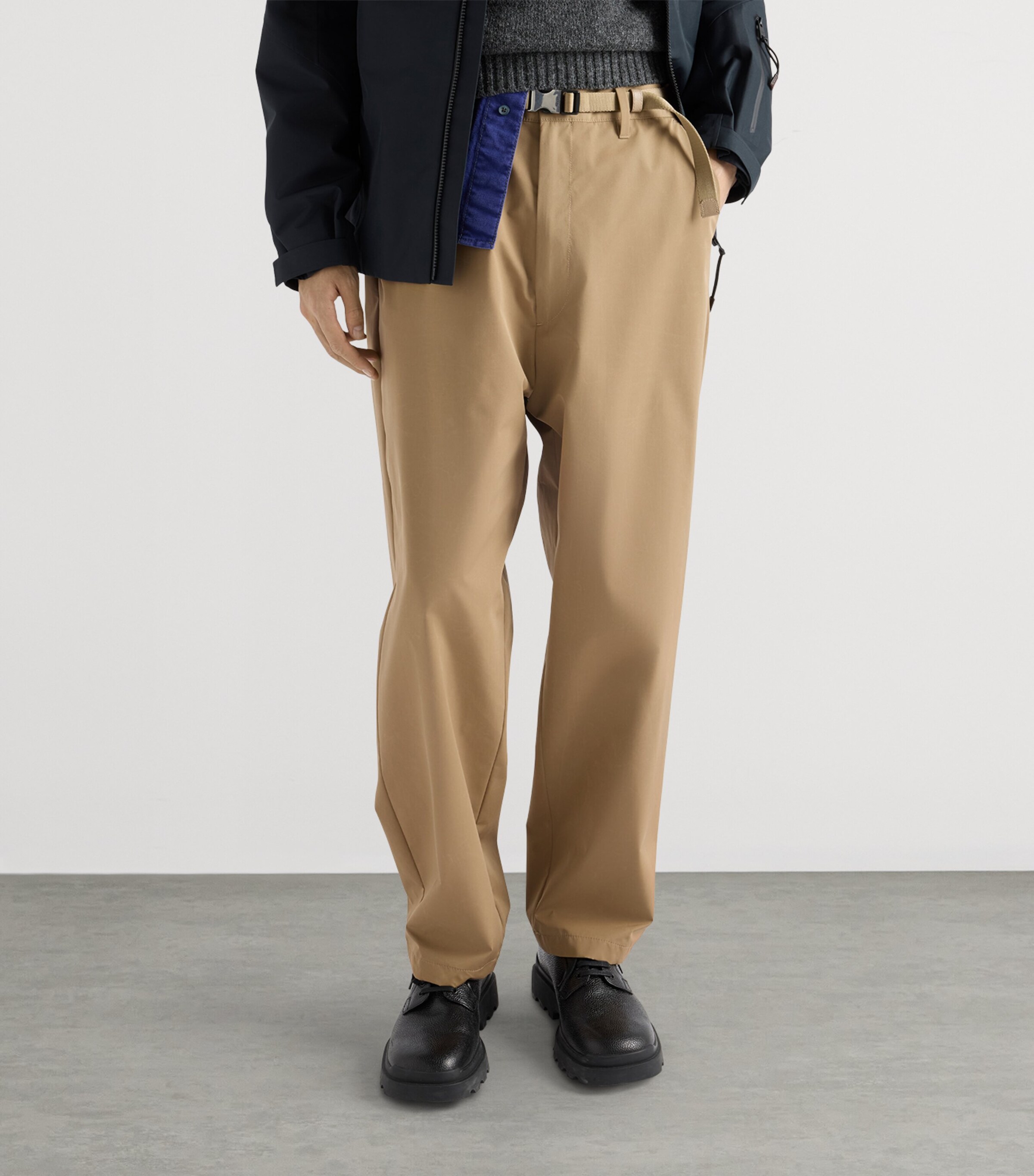 Technical Wide-Leg Trousers F0241 Image 4