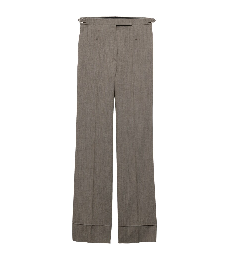 Technical Wool Tailored Trousers F0572 Image 1