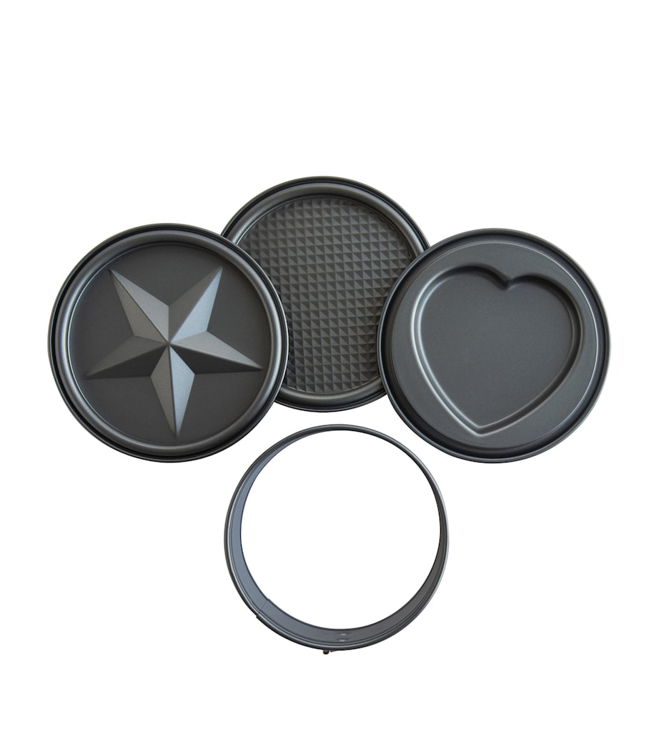 Nordic Ware Carbon Steel Springform Cake Tin Set (19.5cm) Grey Image 1