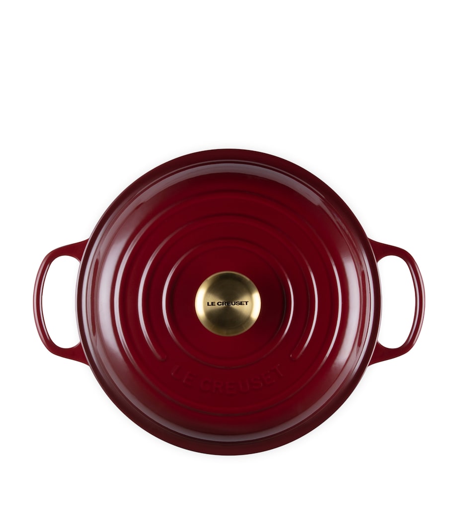 Cast Iron Round Casserole Dish (26cm) GARNET Image 2