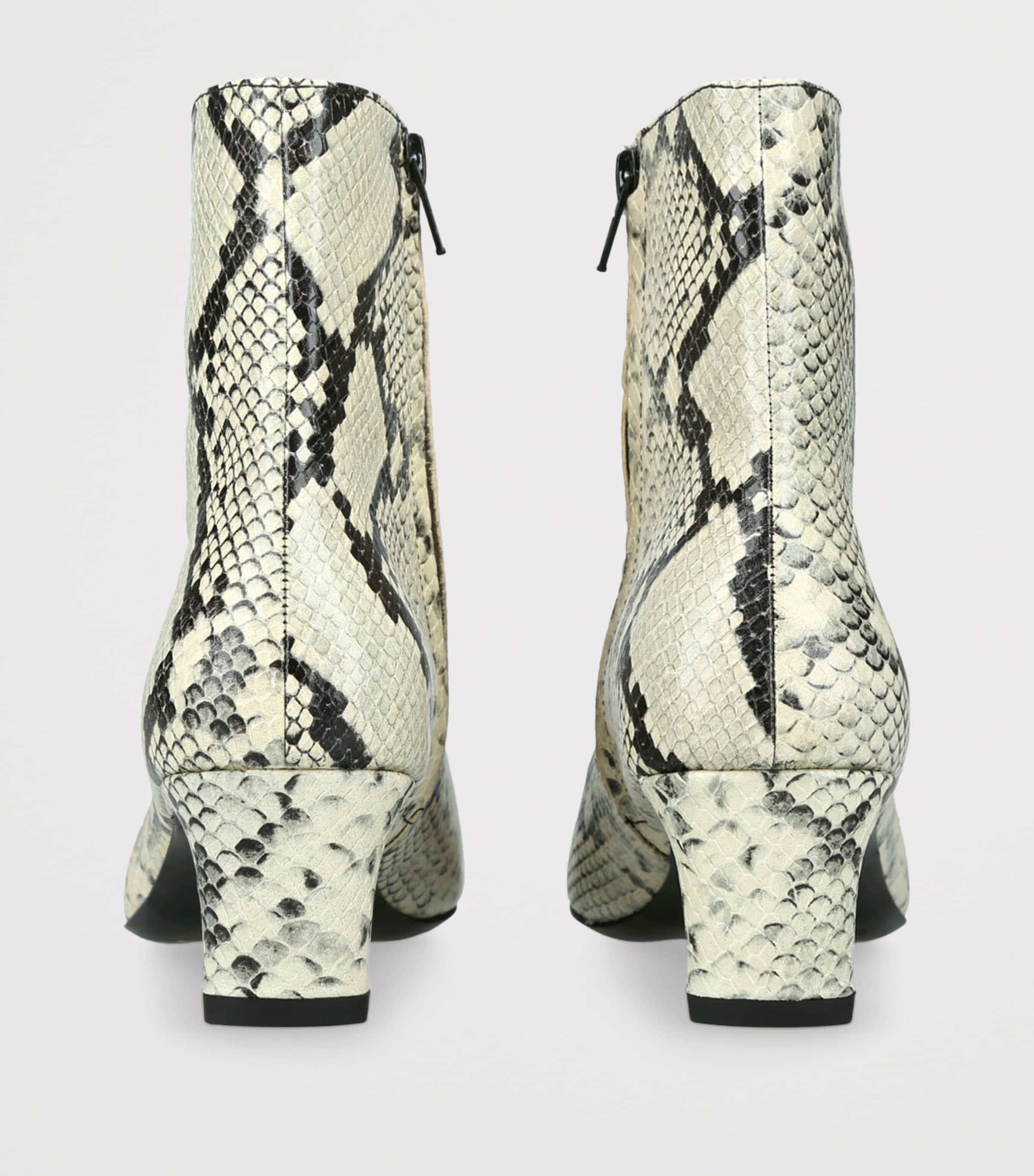 Leather Wally Ankle Boots 55 CREAM COMB Image 2