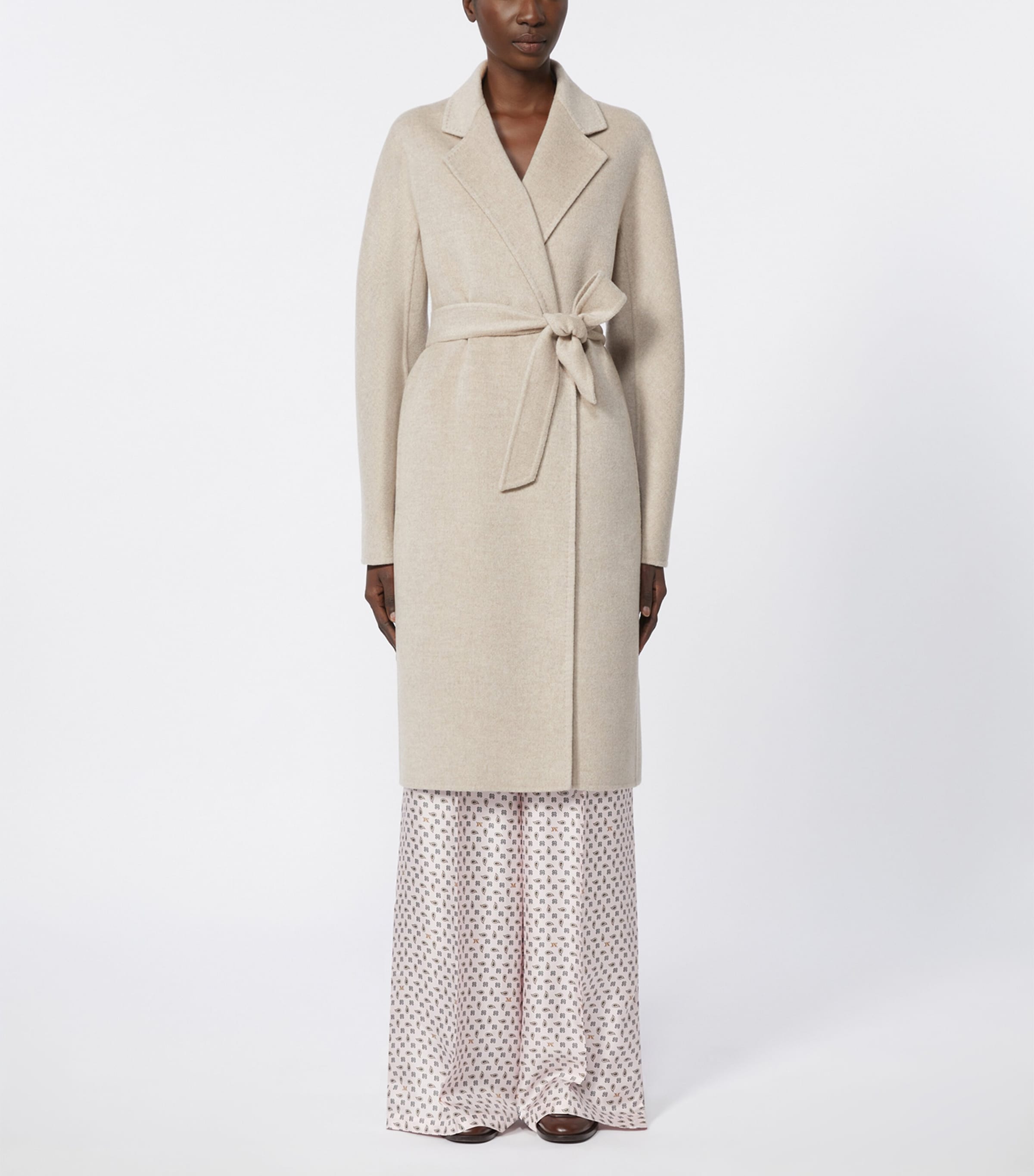 Cashmere Belted Coat SAND Image 2