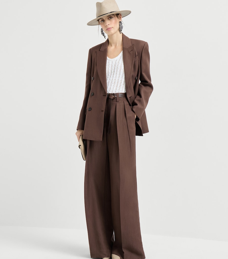 Crepe Double-Breasted Blazer C9284 Image 2