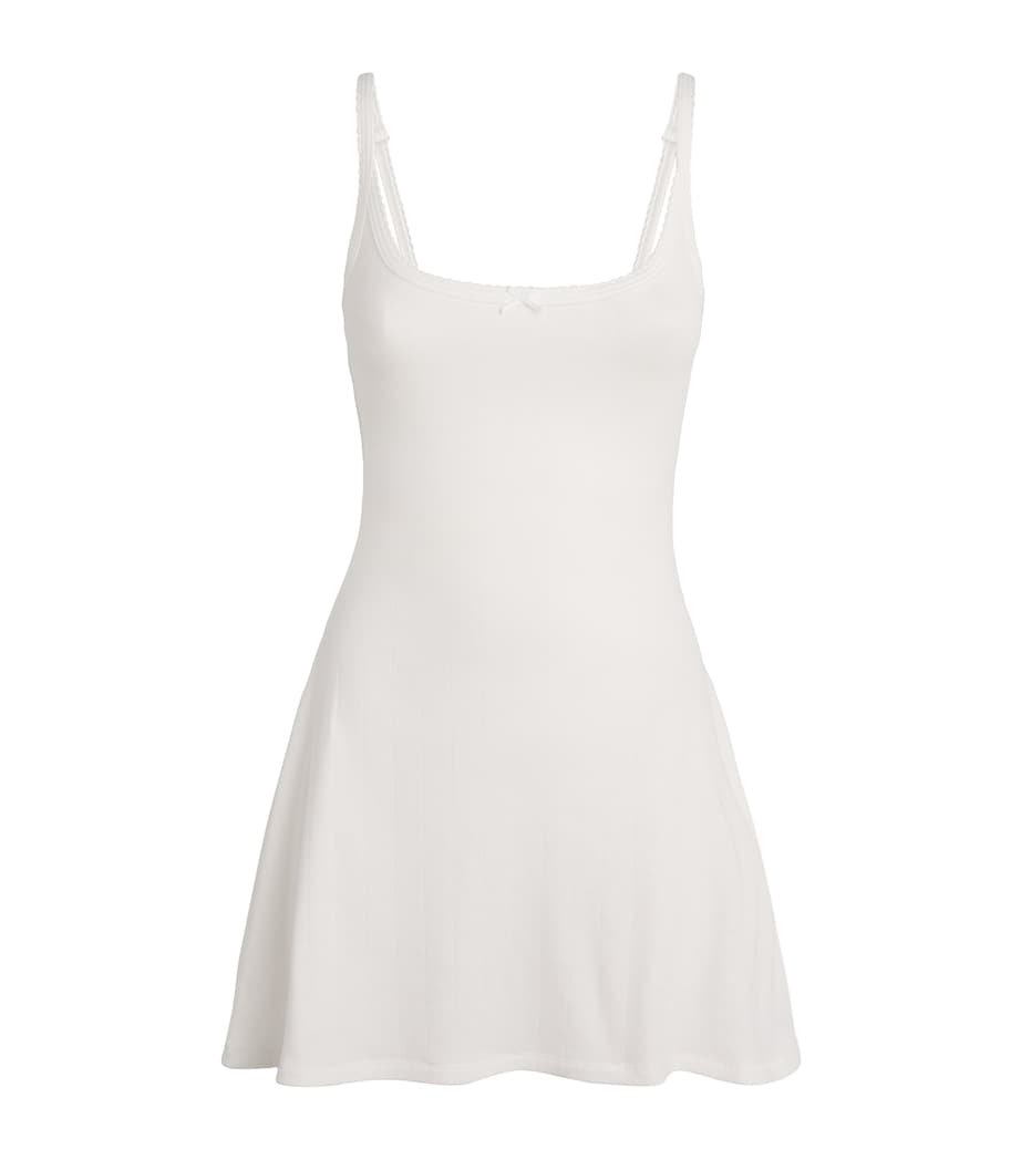Drop Needle Mini Dress SNOW Image 1
