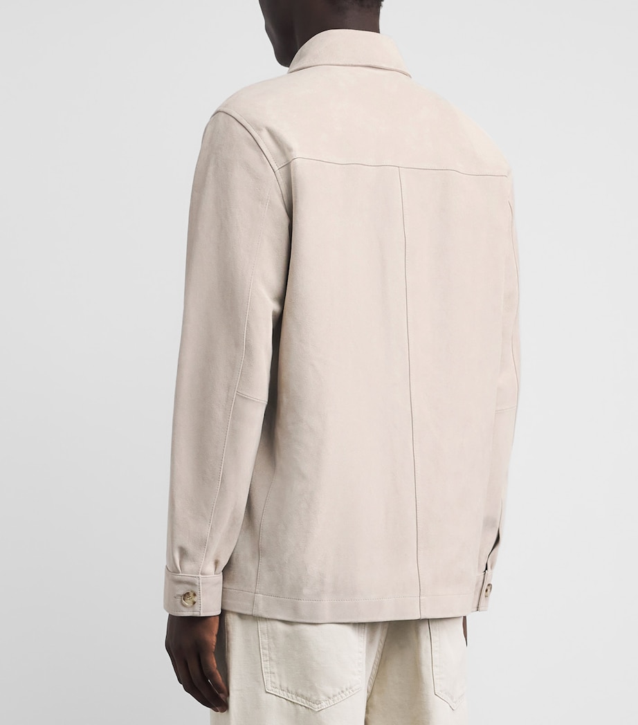Vince Mens Suede Chore Jacket Image 5