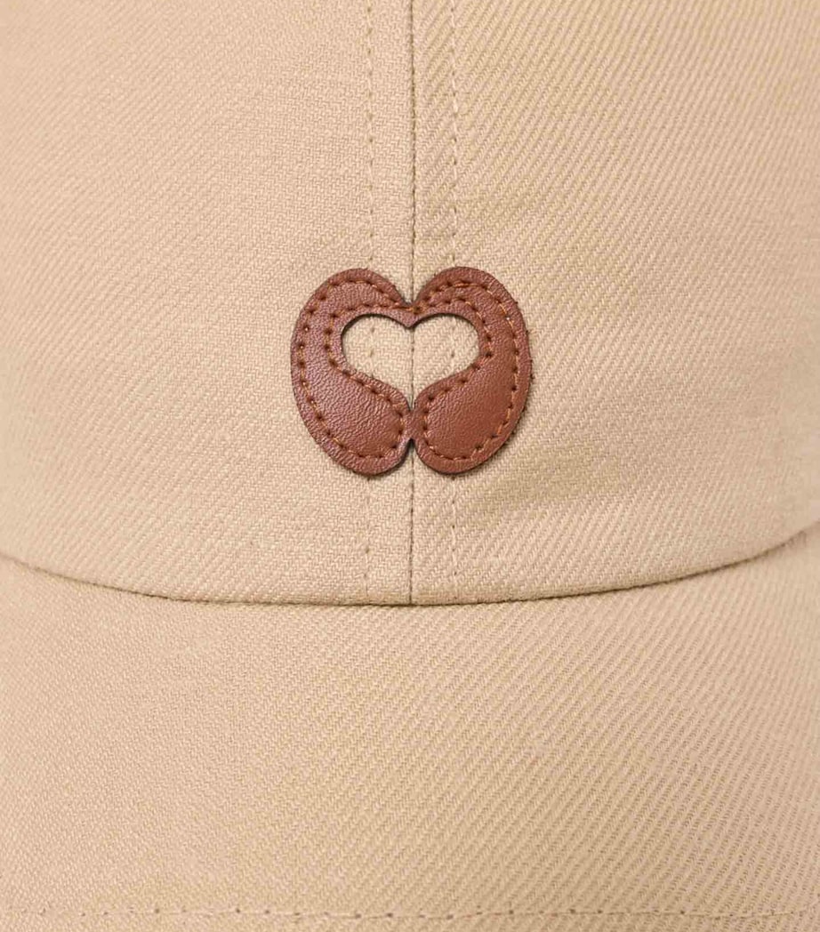 Maje Logo Baseball Cap Beige Image 3