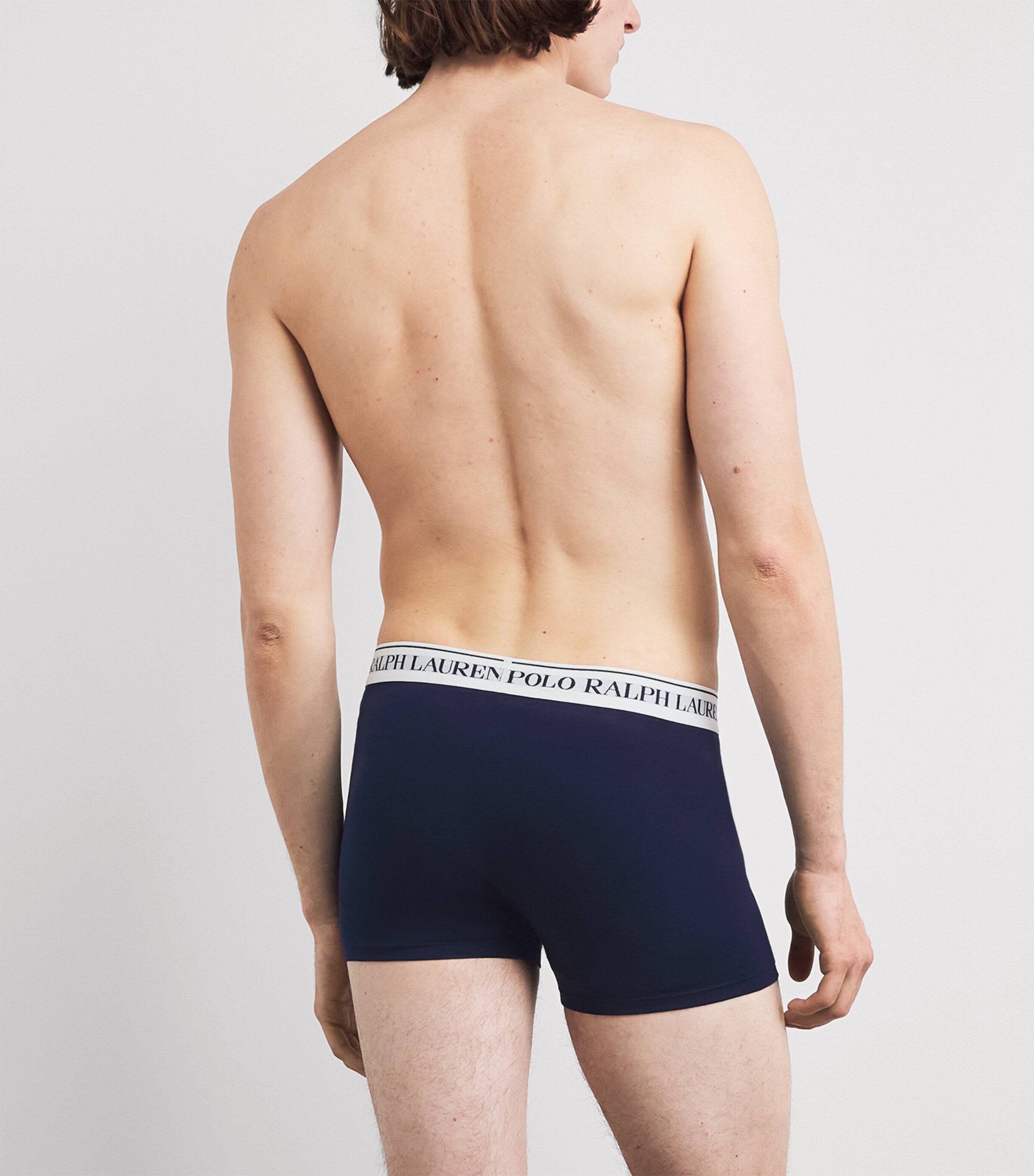 Polo Ralph Lauren Mens Stretch-Cotton Classic Trunks (Pack of 3) Navy/rl Red/pebble B Image 3