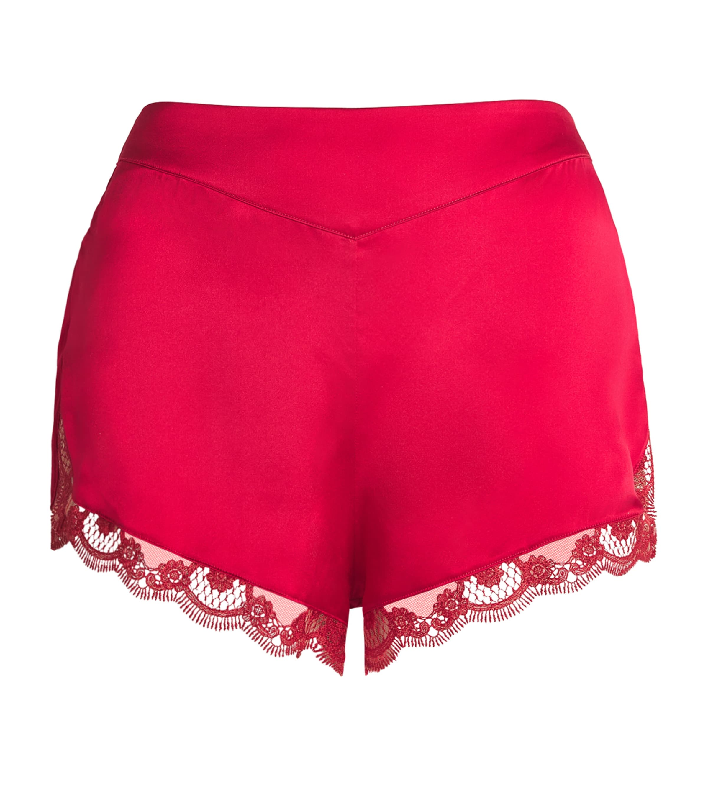 Simone Perele Womens Silk-Blend Love Me Shorts Opera Red Image 1