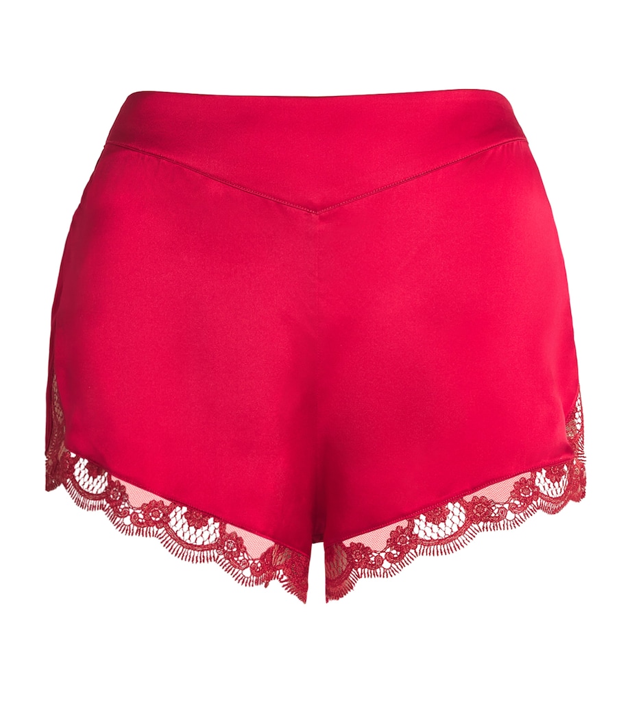 Simone Perele Womens Silk-Blend Love Me Shorts Opera Red Image 1
