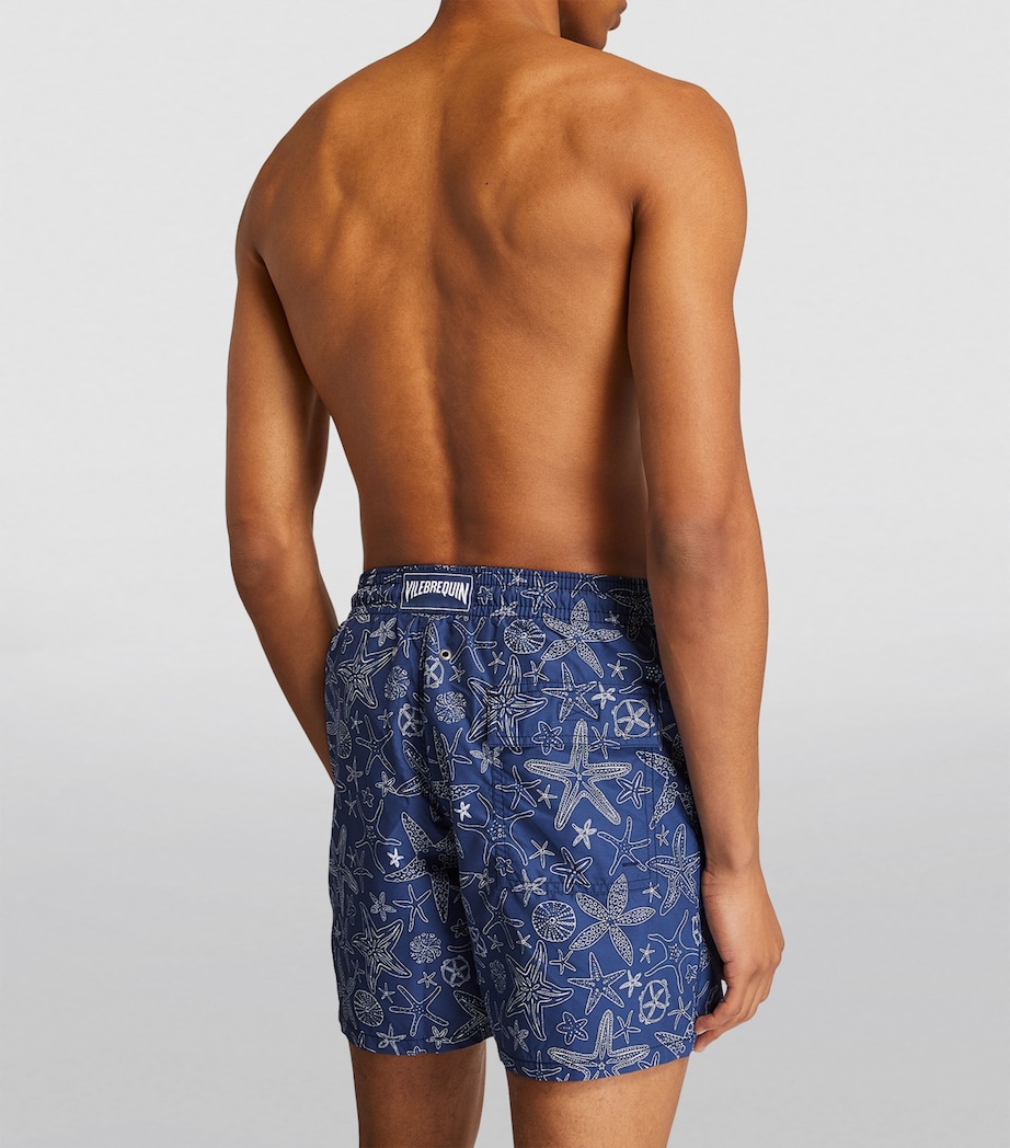 Vilebrequin Mens Starfish Print Moorea Swim Shorts Encre Image 3