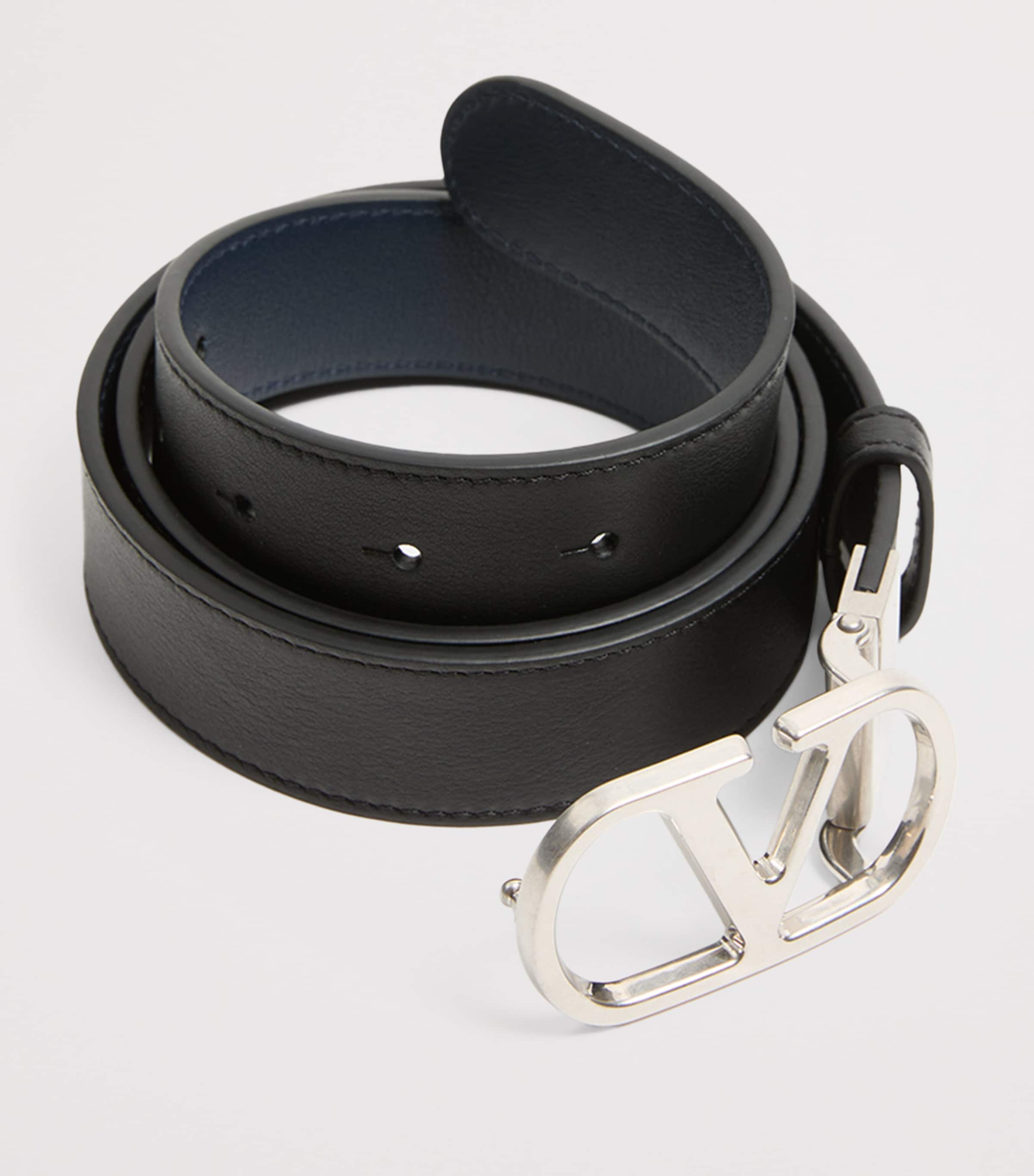 Leather Reversible VLogo Signature Belt M77 Image 2