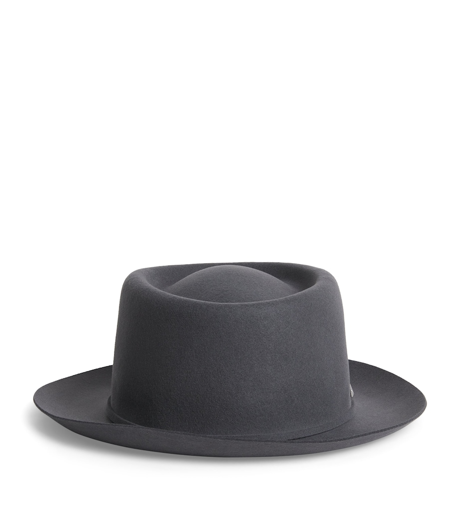 Wool Felt Pork Pie Hat 31 - TITANIUM Image 1