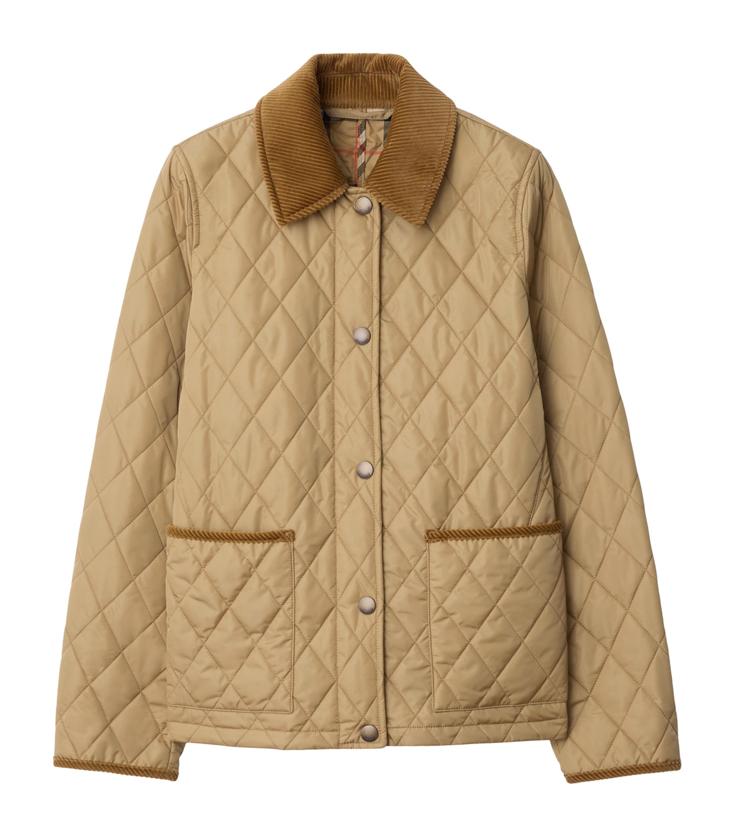 Quilted Field Jacket FLAX/SAND IP CHECK Image 1