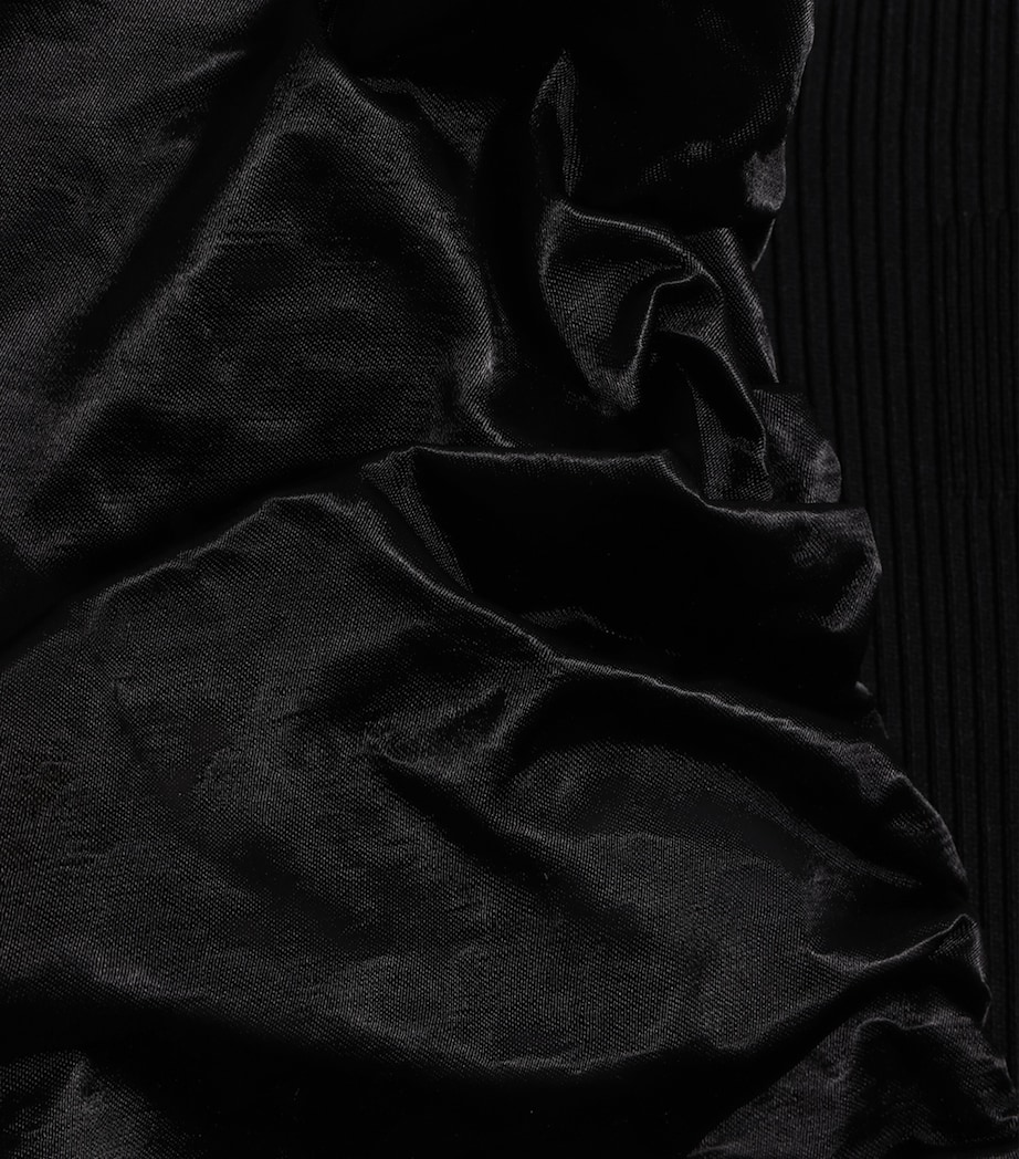 Schiaparelli Womens Knitted Sculptural Ruffle Cardigan Black Image 3