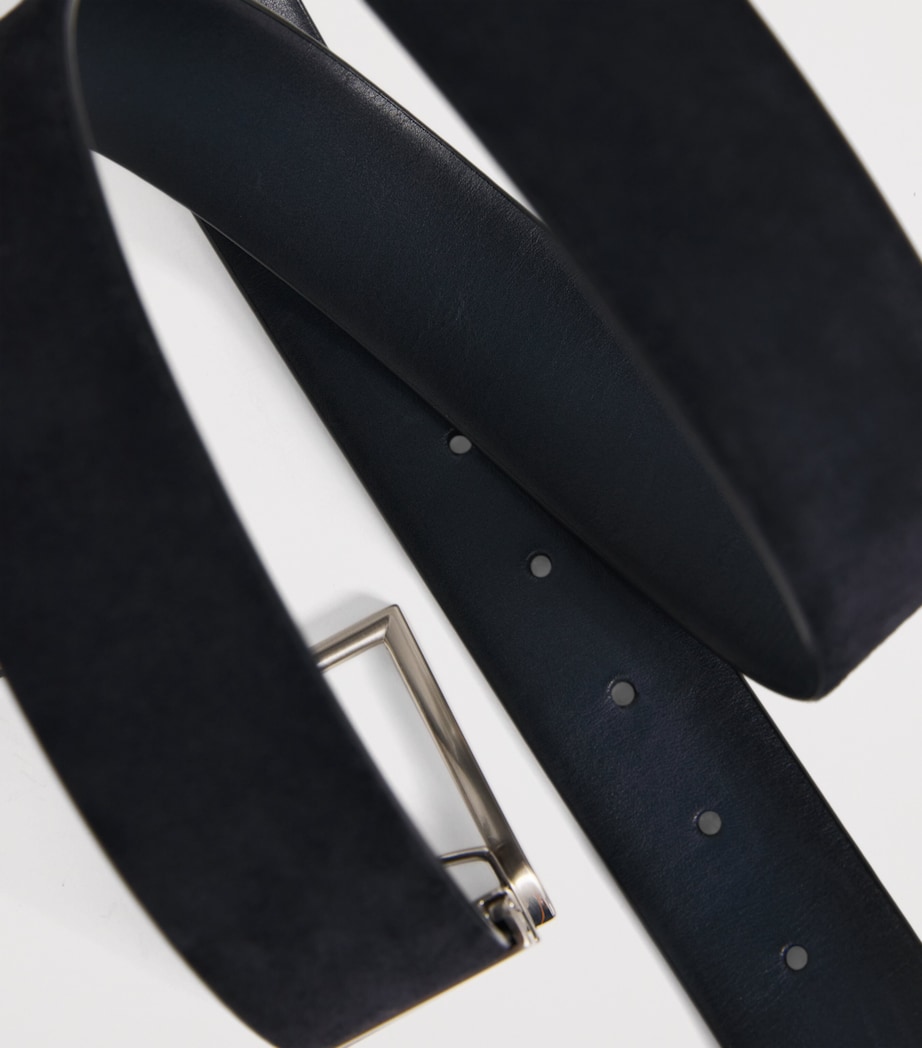 Officine Creative Suede Reversible Belt Blu Mrn/dk Blu Image 5