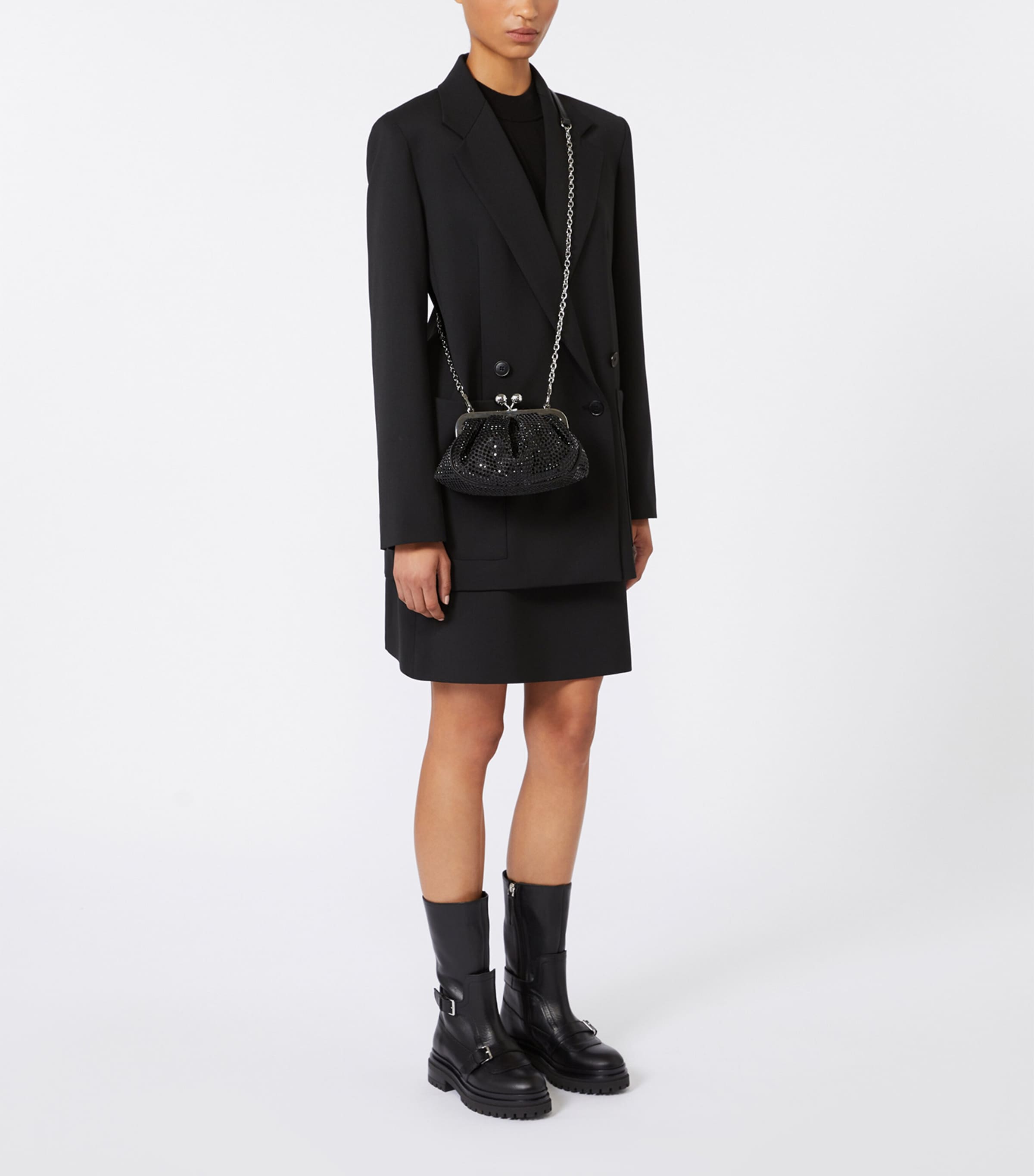 Weekend Max Mara Small Pasticcino Clutch Bag Dark Grey Image 2