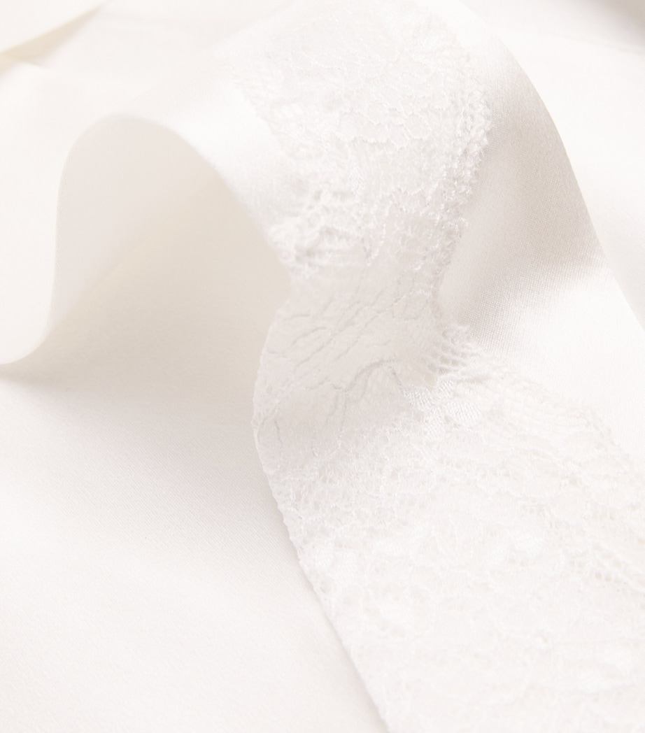 Mulberry Silk Luella Robe WHITE Image 5