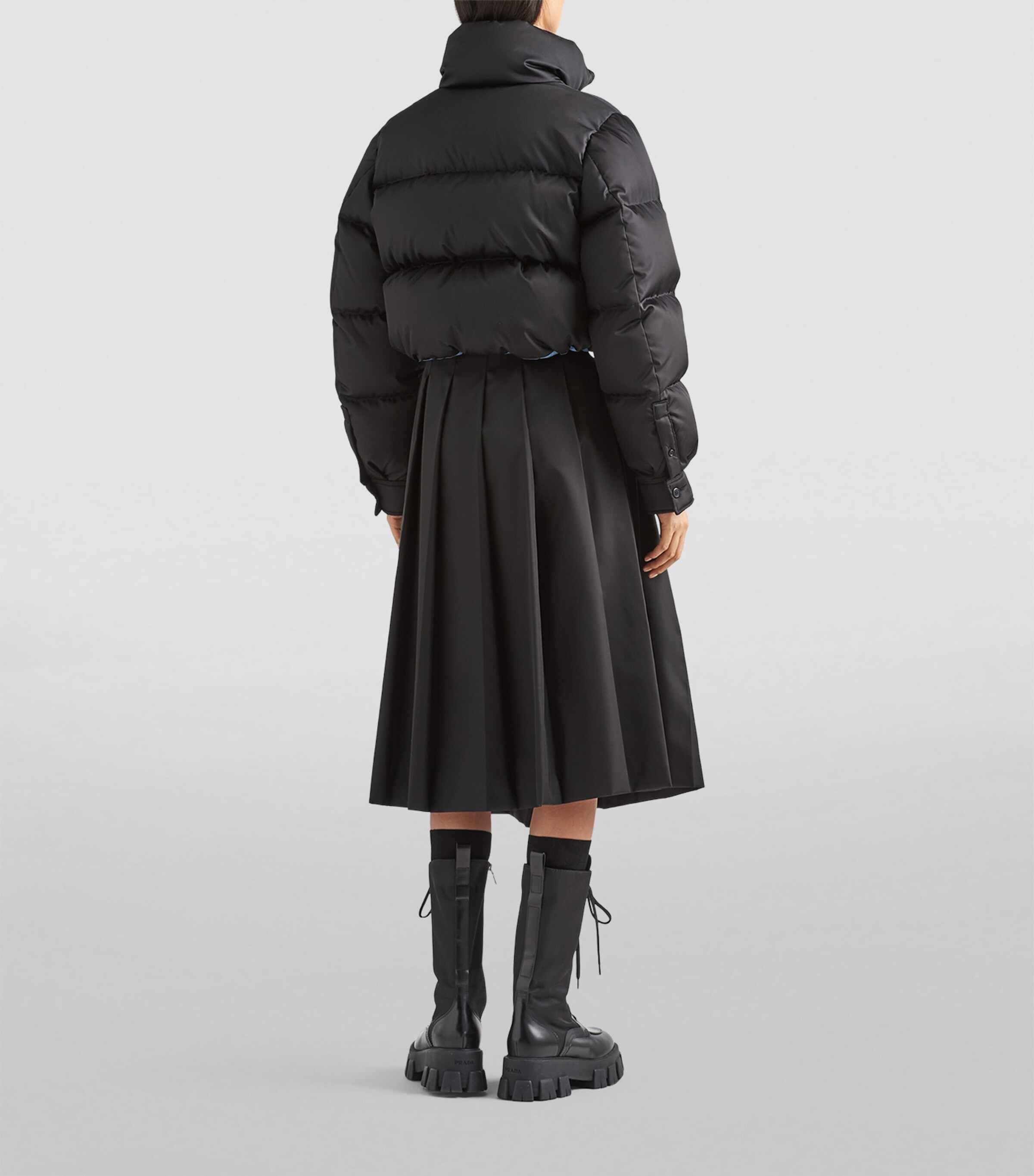 Crop Re-Nylon Puffer Jacket F0002 Image 4