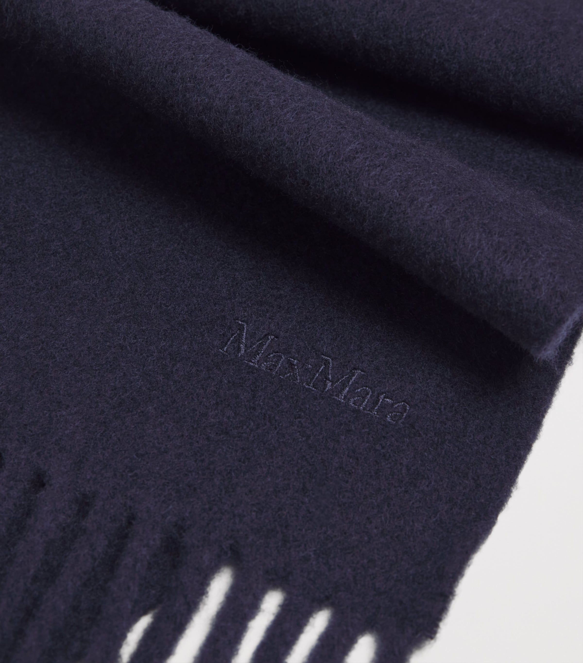 Wool Fringe Scarf MIDNIGHTBLUE Image 4