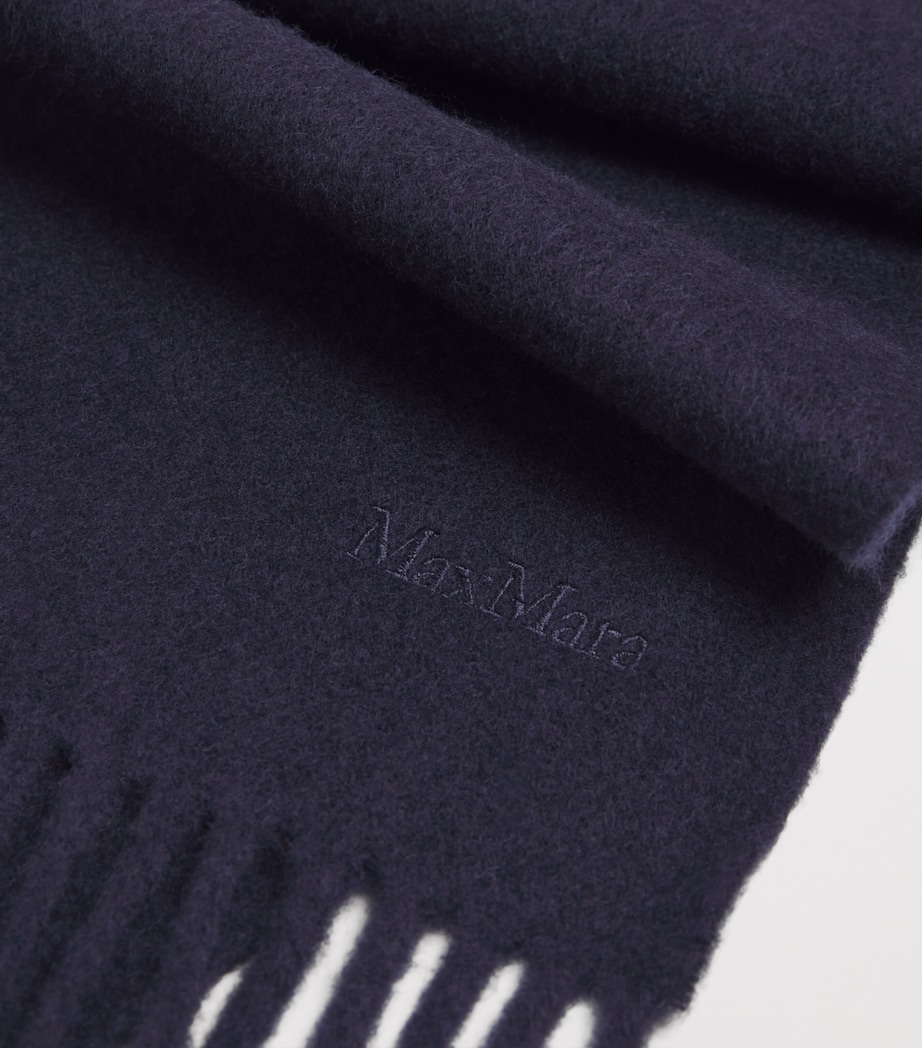 Wool Fringe Scarf MIDNIGHTBLUE Image 4