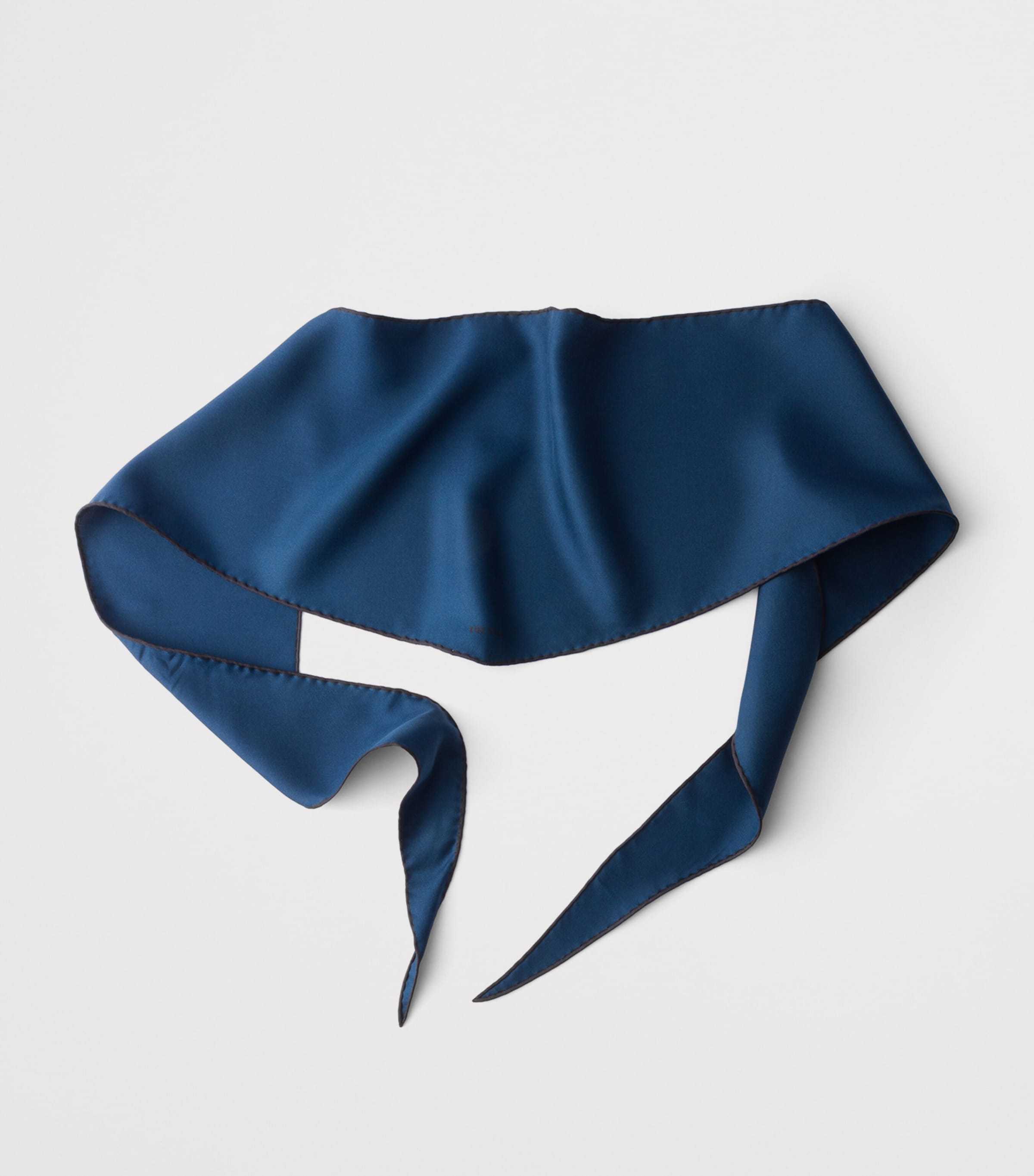 Prada Silk Twill Scarf Blue Image 3