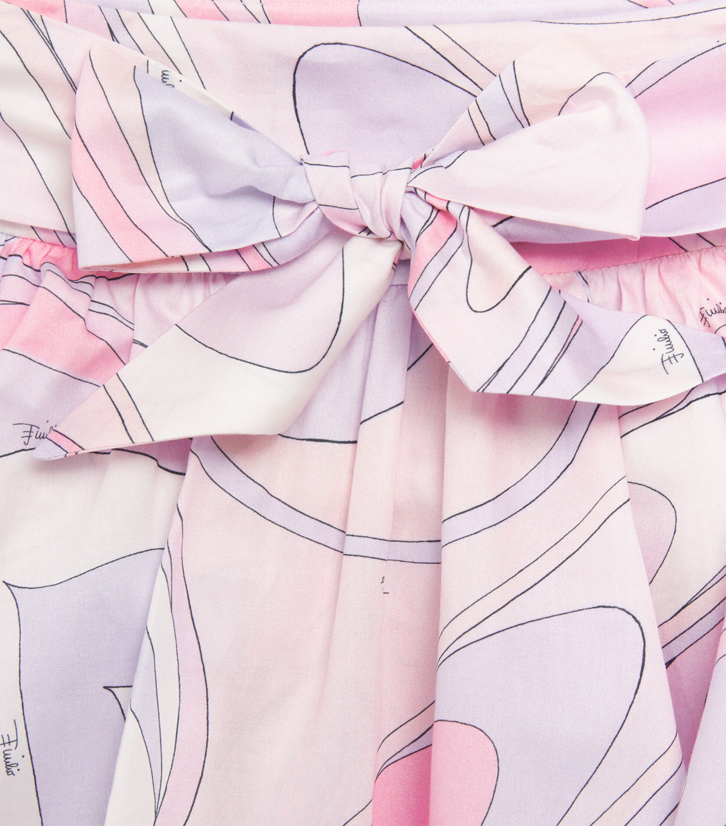 Cotton Swirl Tiered Skirt (4-14 Years) 508LIROSA/LILLA Image 3