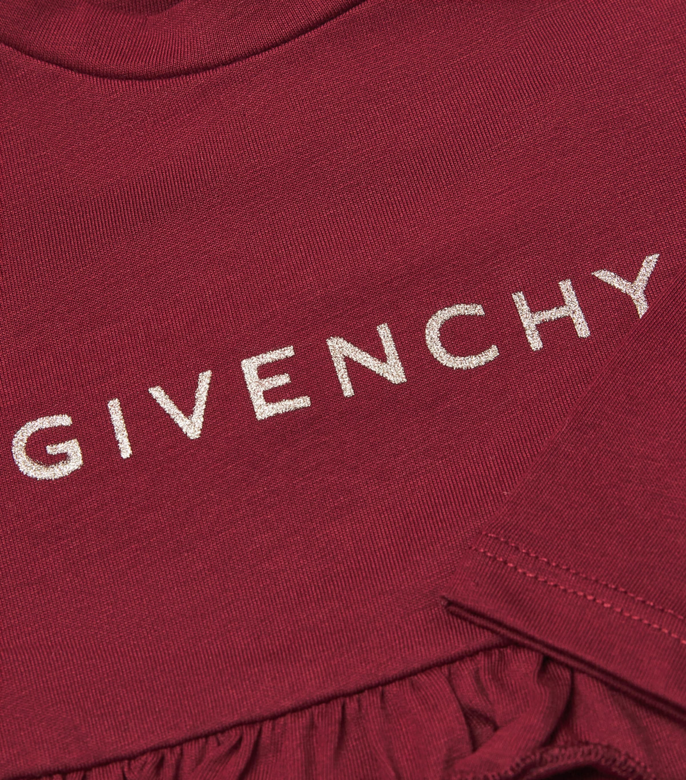 Cotton Logo Dress (6 Months-3 Years) CRIMSON Image 3