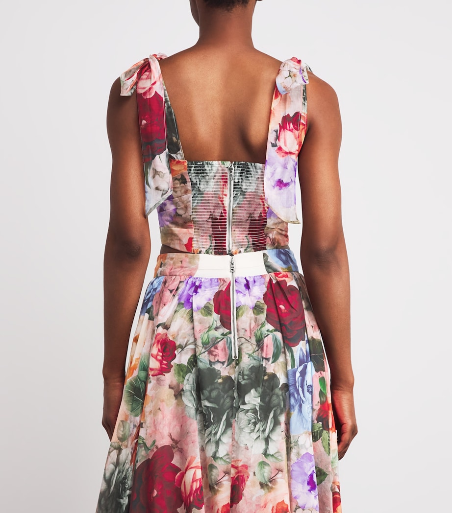 Cotton-Silk Haven Bustier Top K626 STORM FLORAL SM Image 4