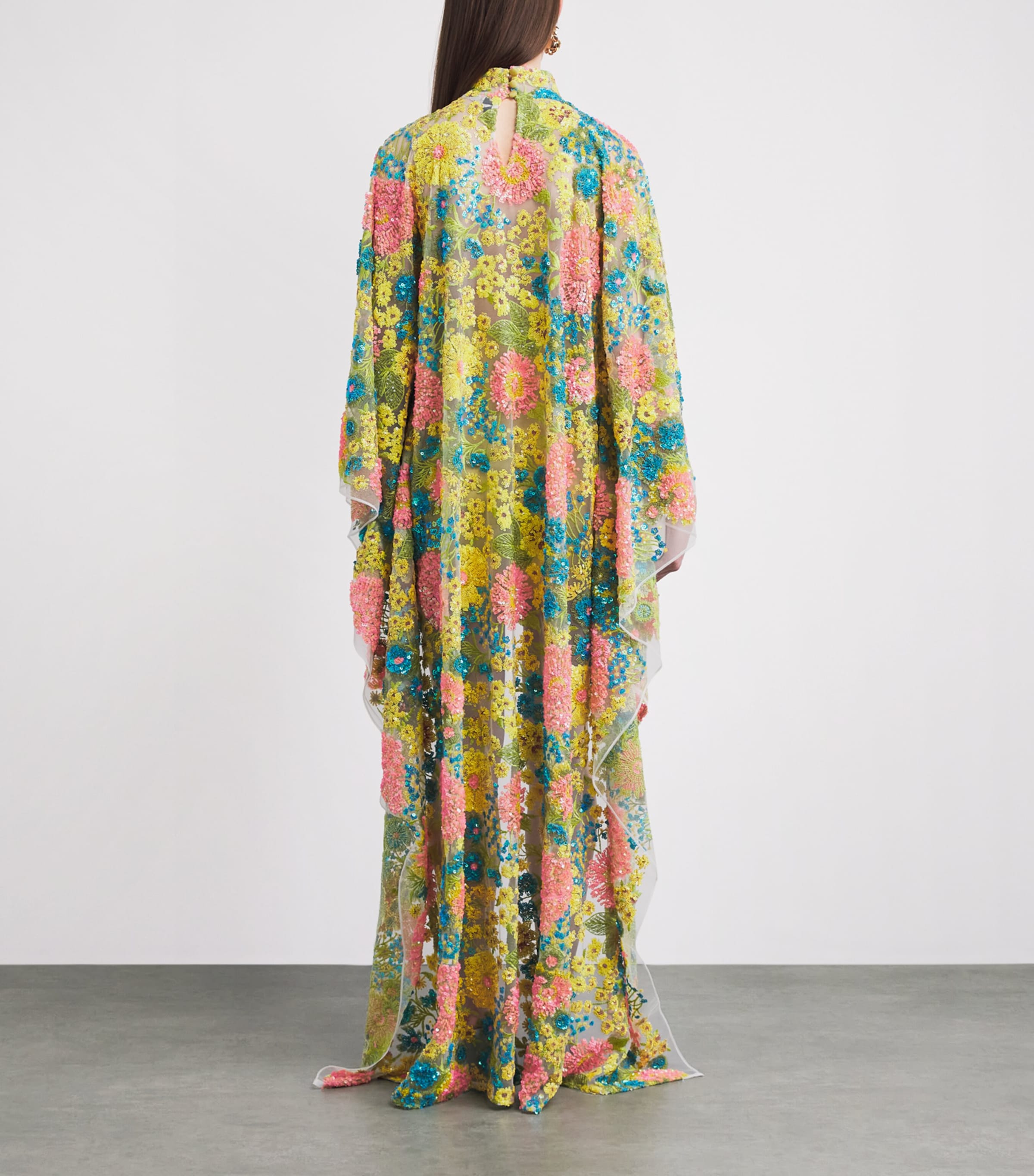 Taller Marmo Womens Sequin Graham Kaftan Mini Dress Image 4