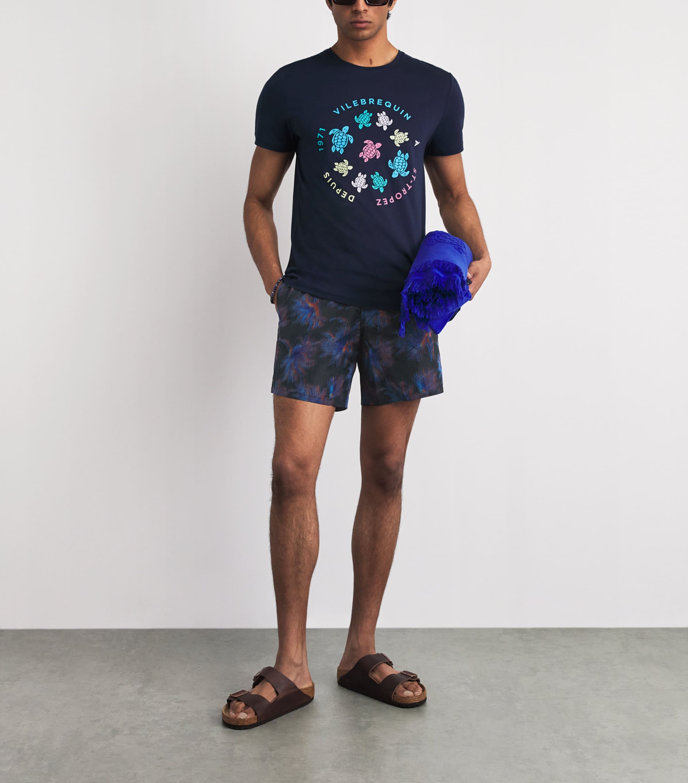 Vilebrequin Mens Maison BUCOL x Kyoto Swim Shorts Noir Image 2