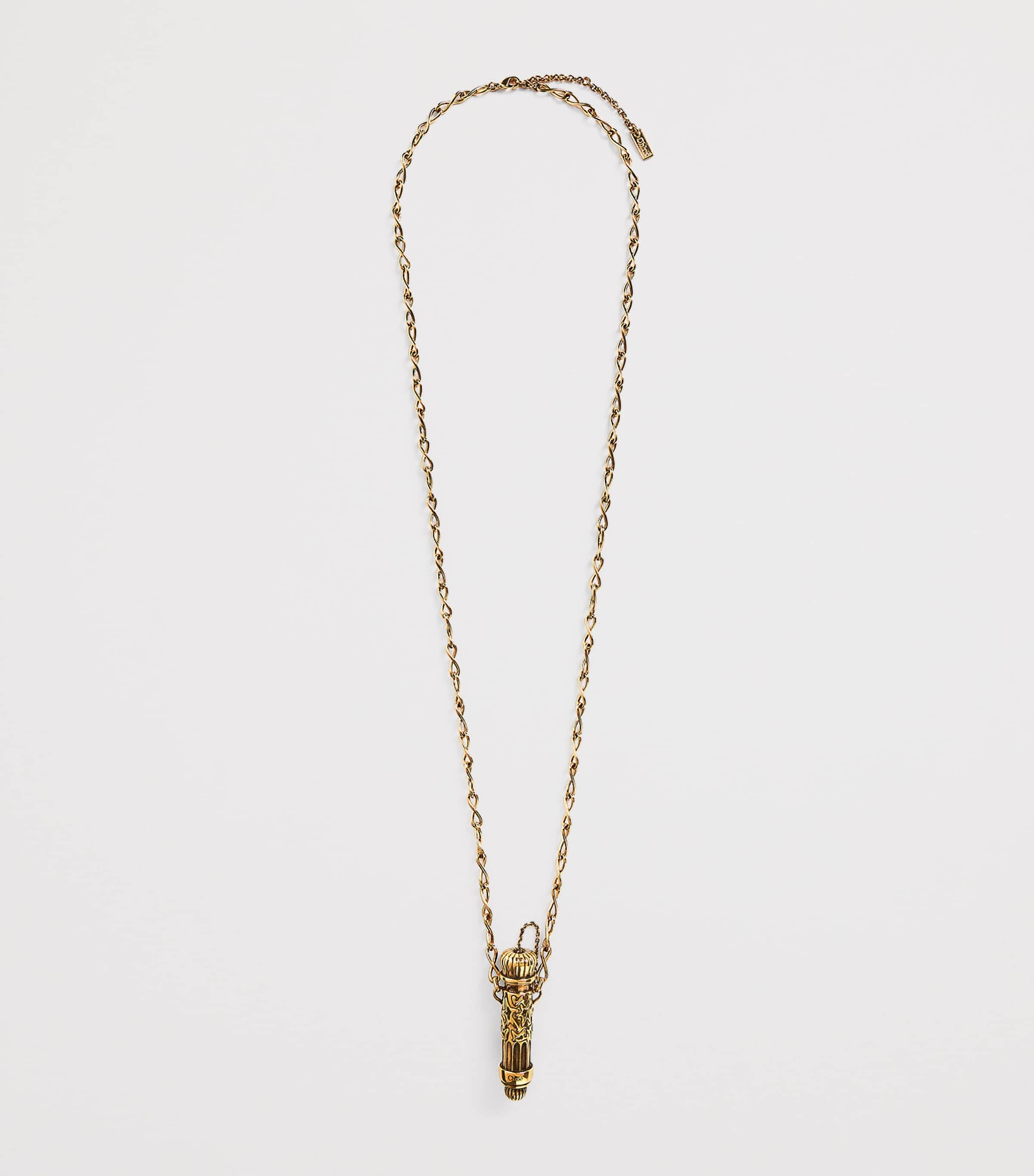 Victorian Pendant Necklace VINTAGE GOLD Image 3