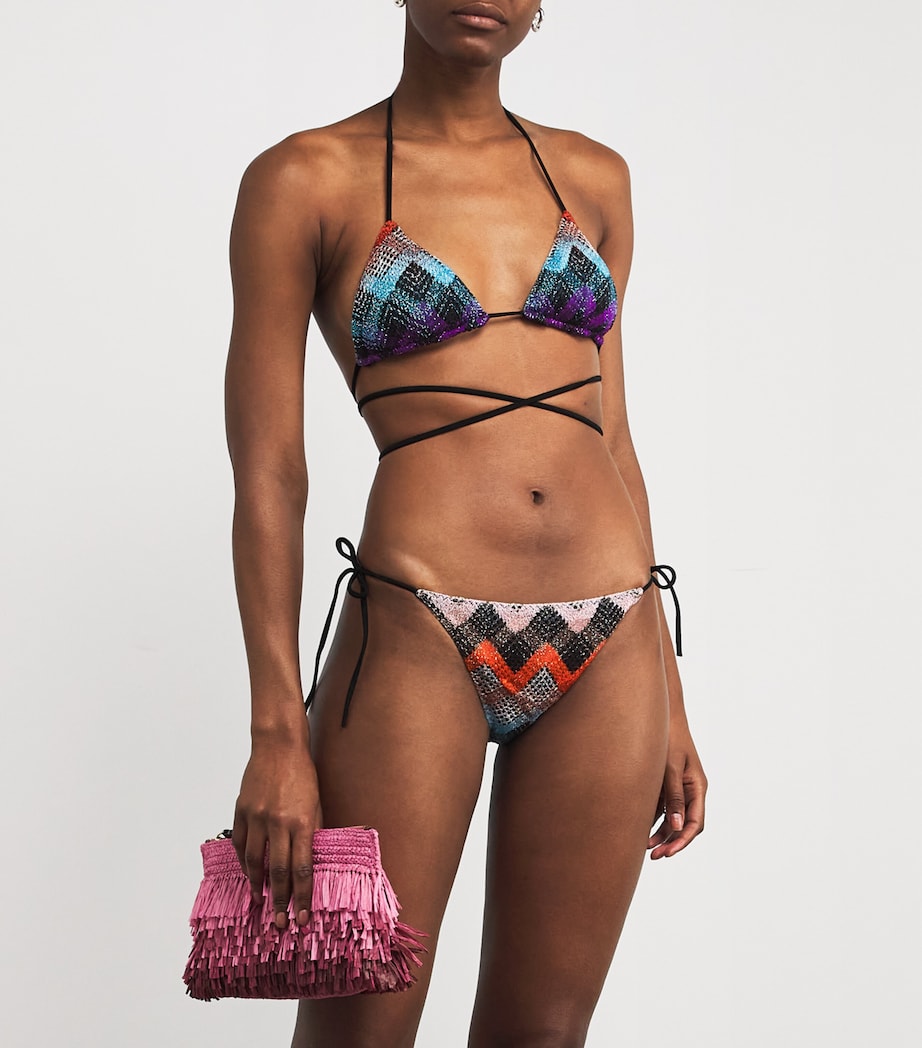 Zigzag Triangle Bikini SM9QM MULTI DARK Image 2