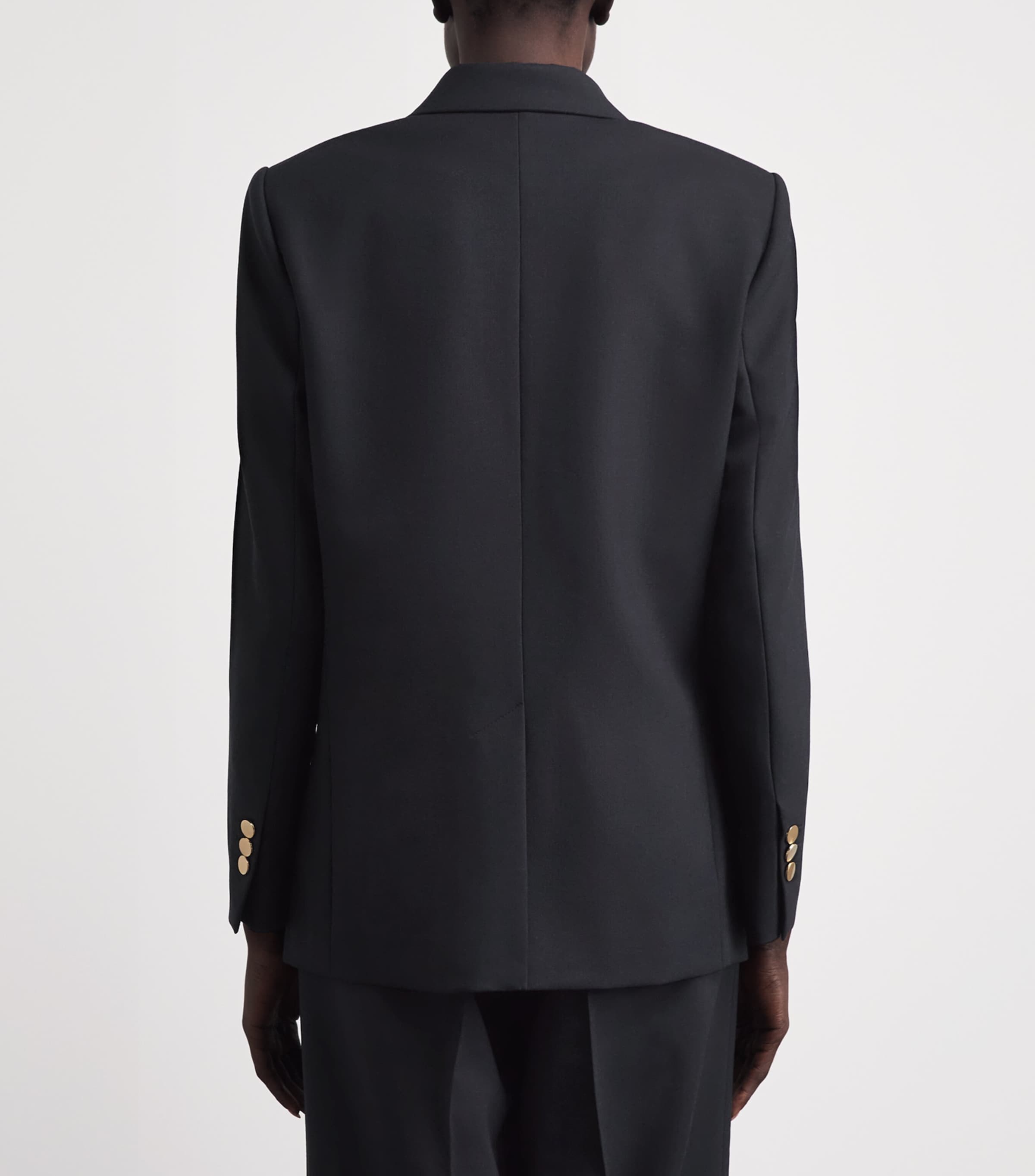 Sandro Paris Womens Virgin Wool Blazer Black Image 5