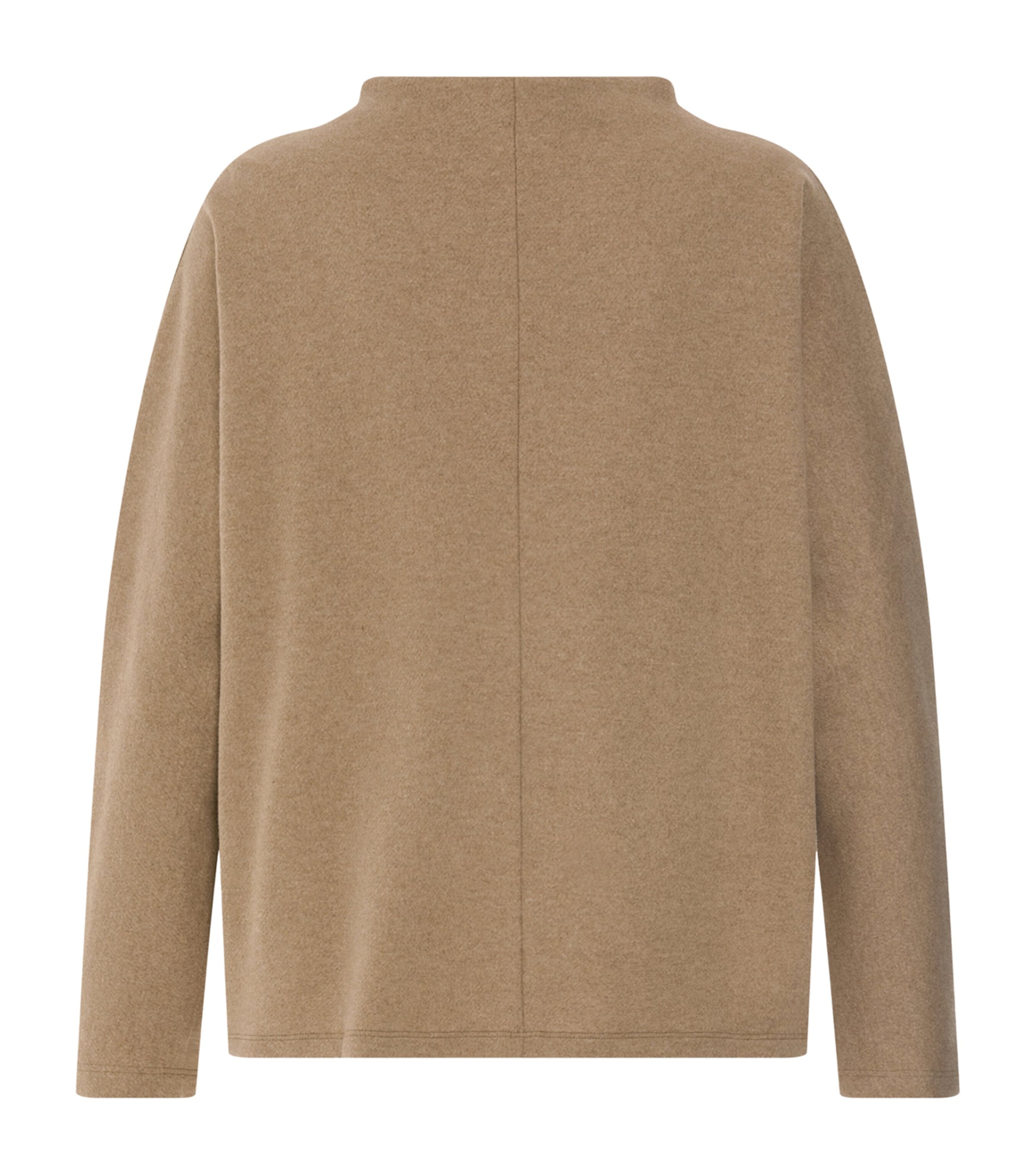 Hanro Womens High-Neck Sweatshirt Desert Clay Image 3