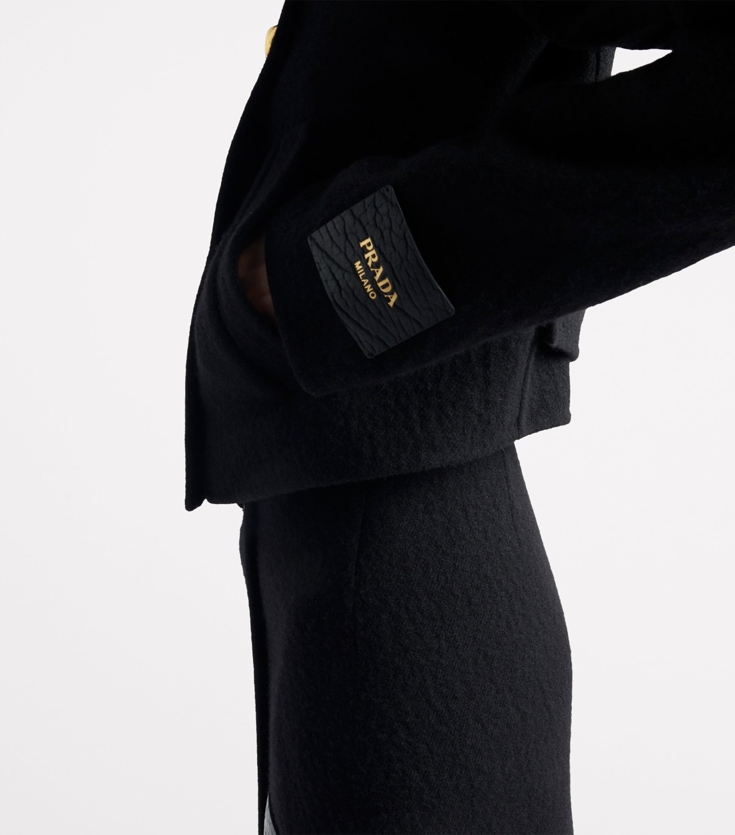 Wool-Blend Double-Breasted Jacket F0002 Image 6