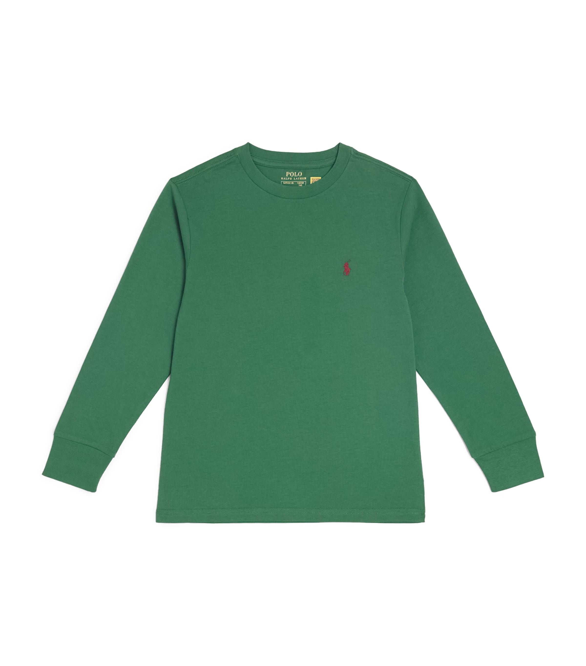 Shop Ralph Lauren Cotton Logo Embroidered T-shirt In Green